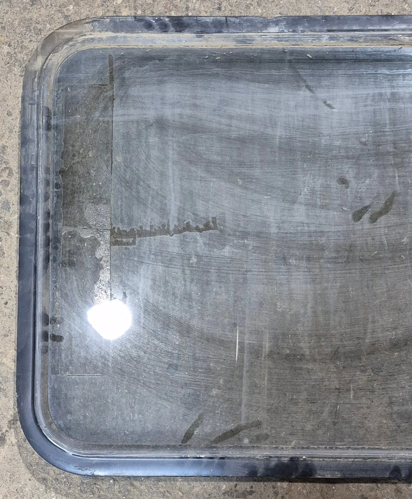 Used Black Radius Non-Opening Window : 34 1/4 x 23 1/4 x 1 1/2" D - Image 2