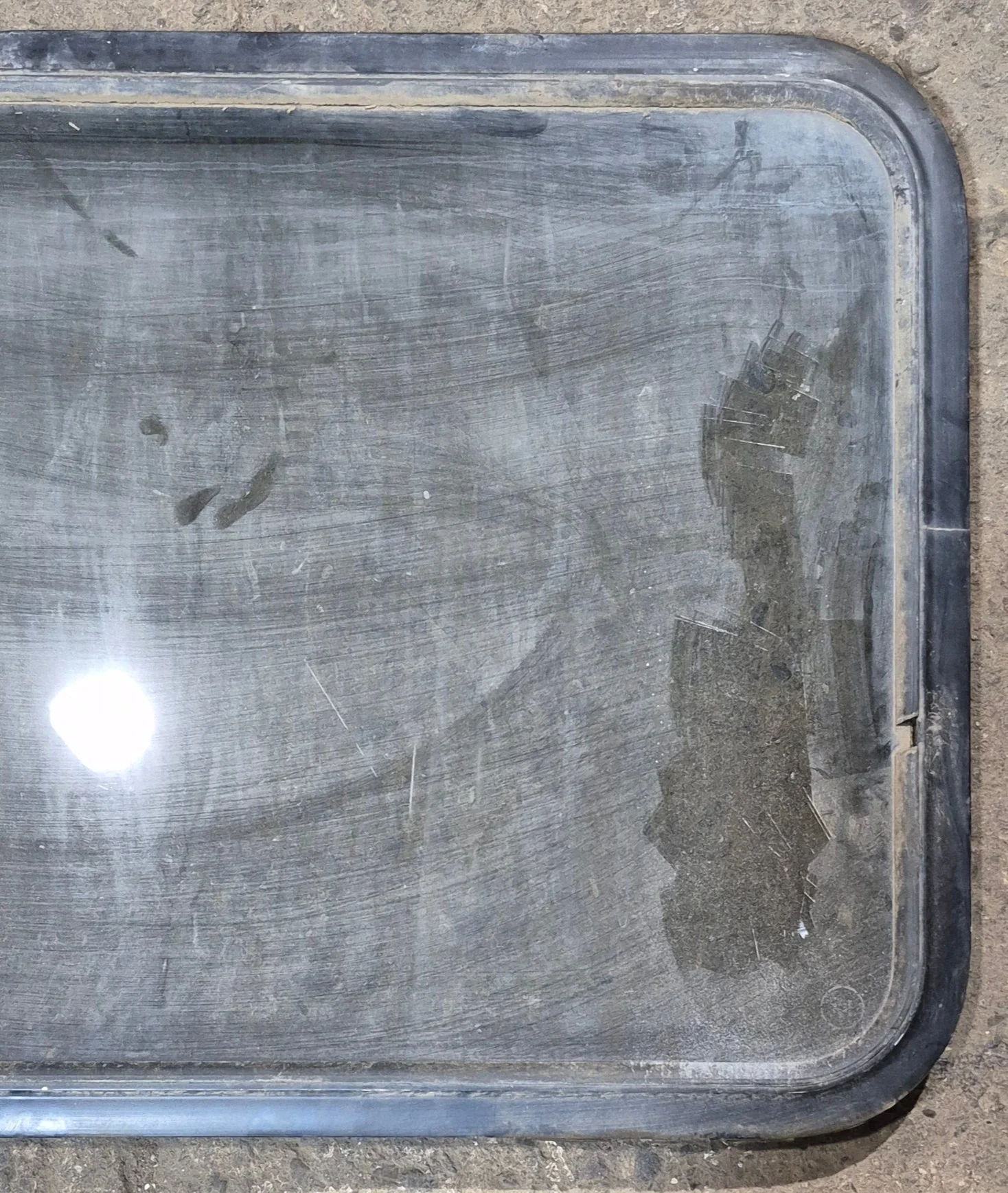 Used Black Radius Non-Opening Window : 34 1/4 x 23 1/4 x 1 1/2" D - Image 3