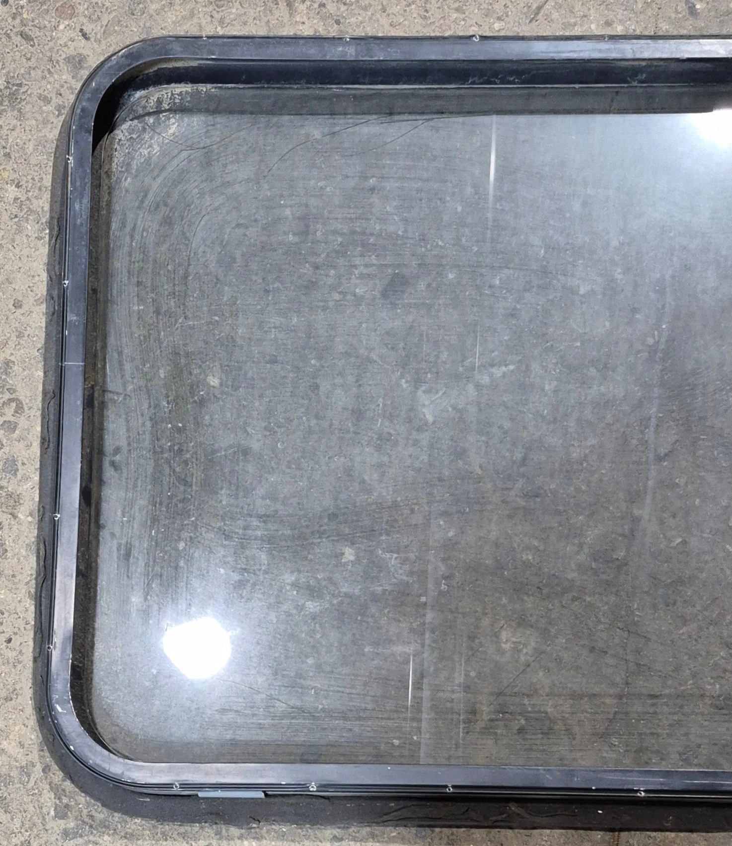 Used Black Radius Non-Opening Window : 34 1/4 x 23 1/4 x 1 1/2" D - Image 6