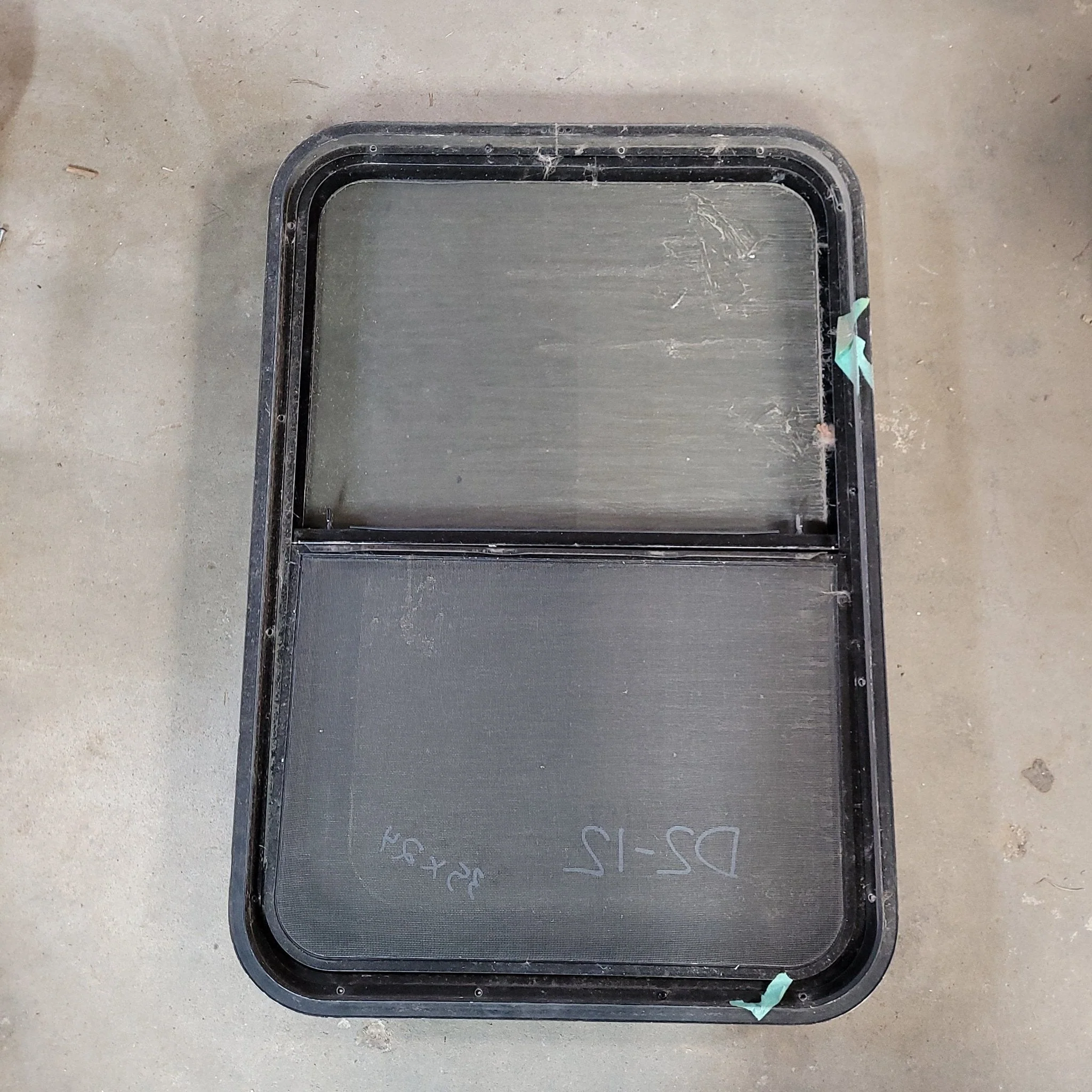 Used Black Radius Opening Window : 35 X 24 X 2" D - Image 2