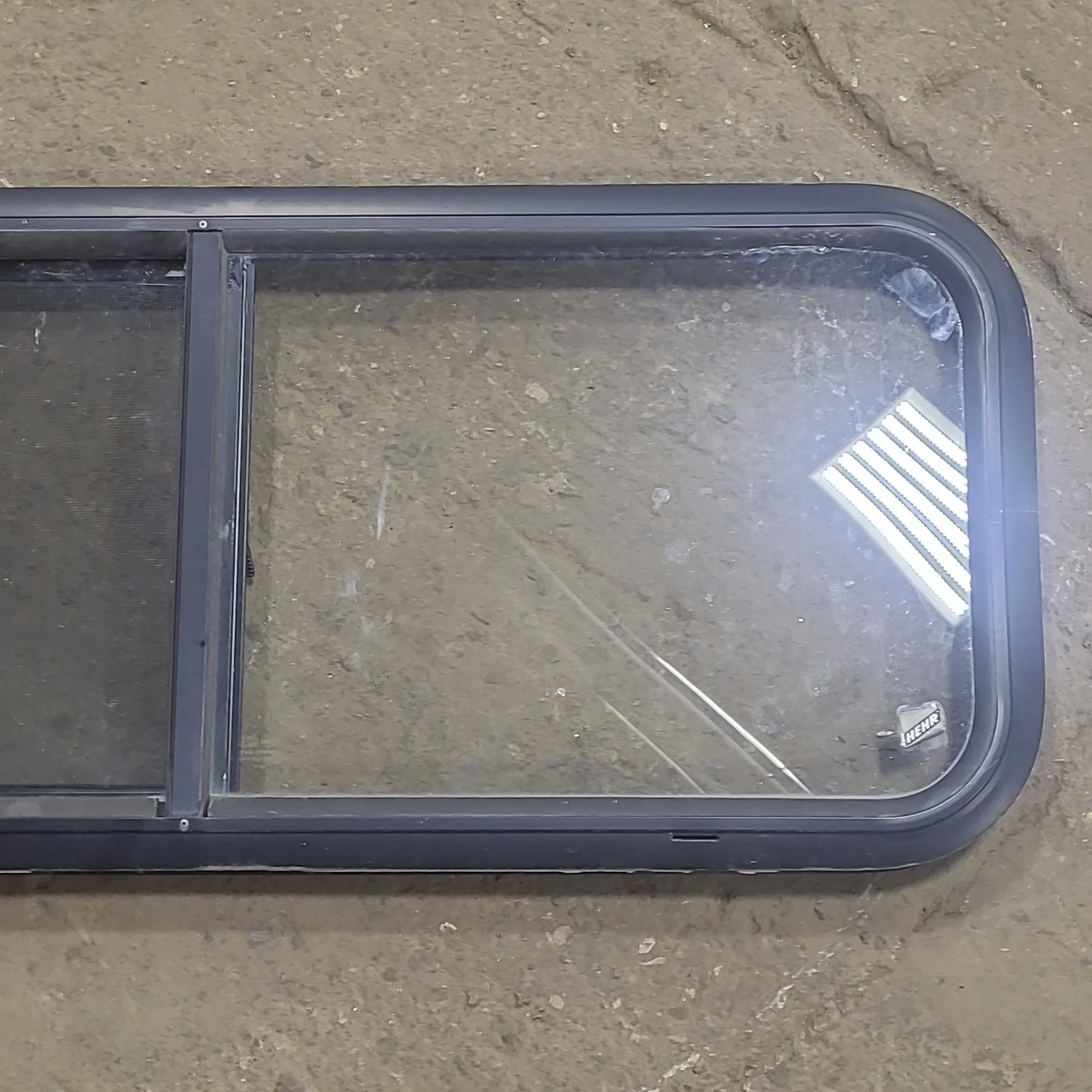Used Black Radius Opening Window : 36 1/2" W x 14 3/4" H x 1 3/4" D - Image 3