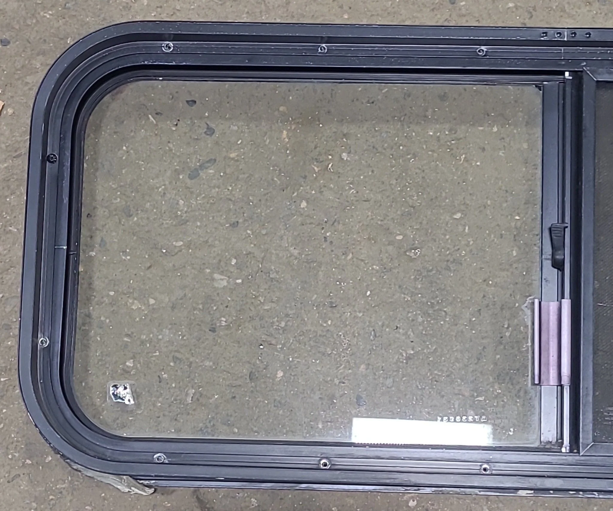 Used Black Radius Opening Window : 36 1/2" W x 14 3/4" H x 1 3/4" D - Image 5