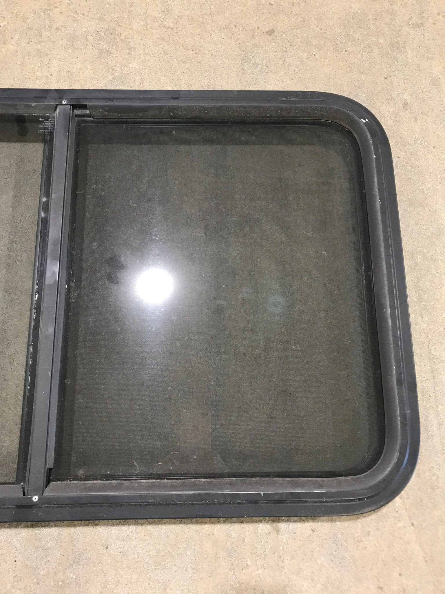 Used Black Radius Opening Window : 36 1/2" W x 22" H x 1 7/8" - Image 3
