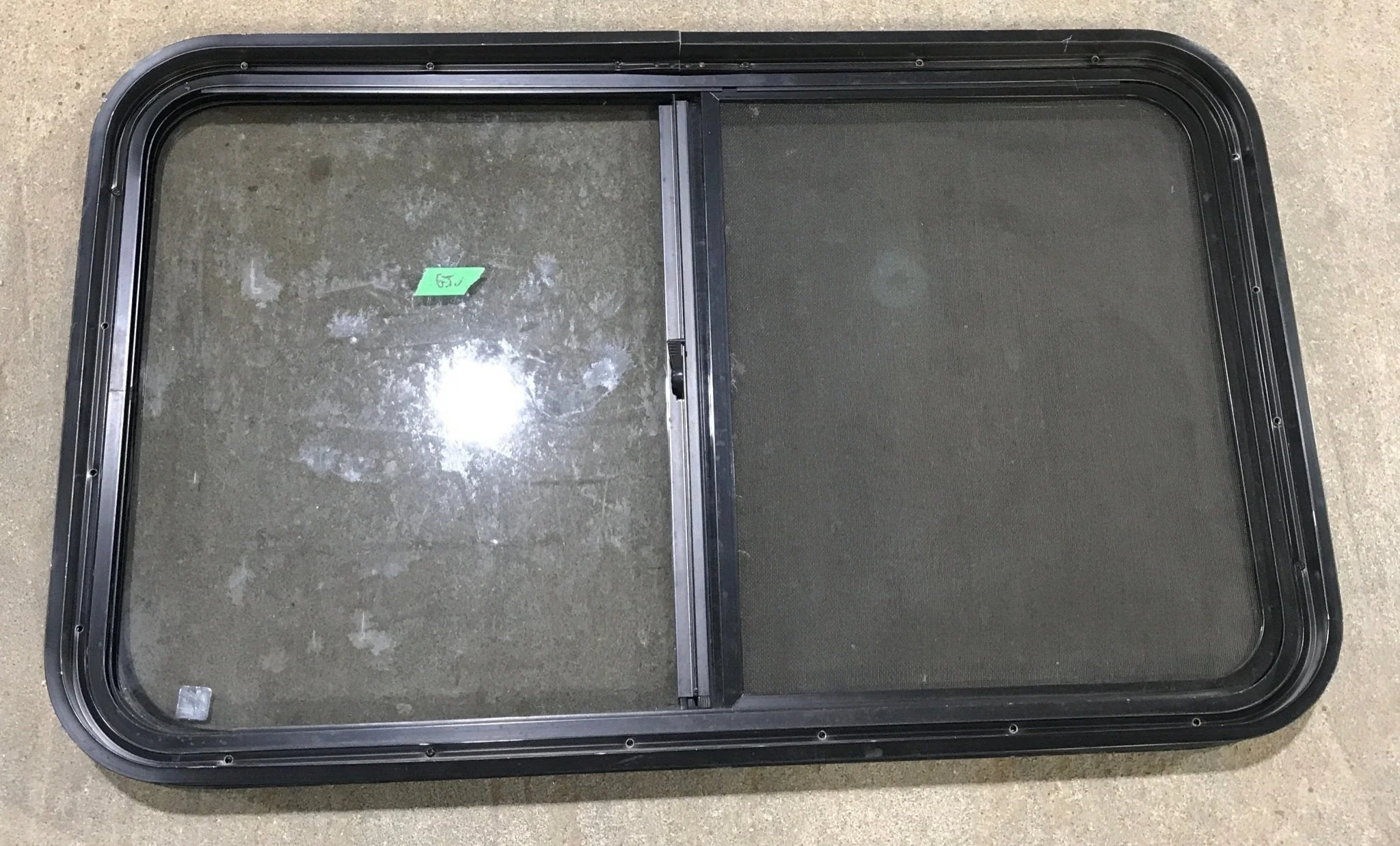 Used Black Radius Opening Window : 36 1/2" W x 22" H x 1 7/8" - Image 5
