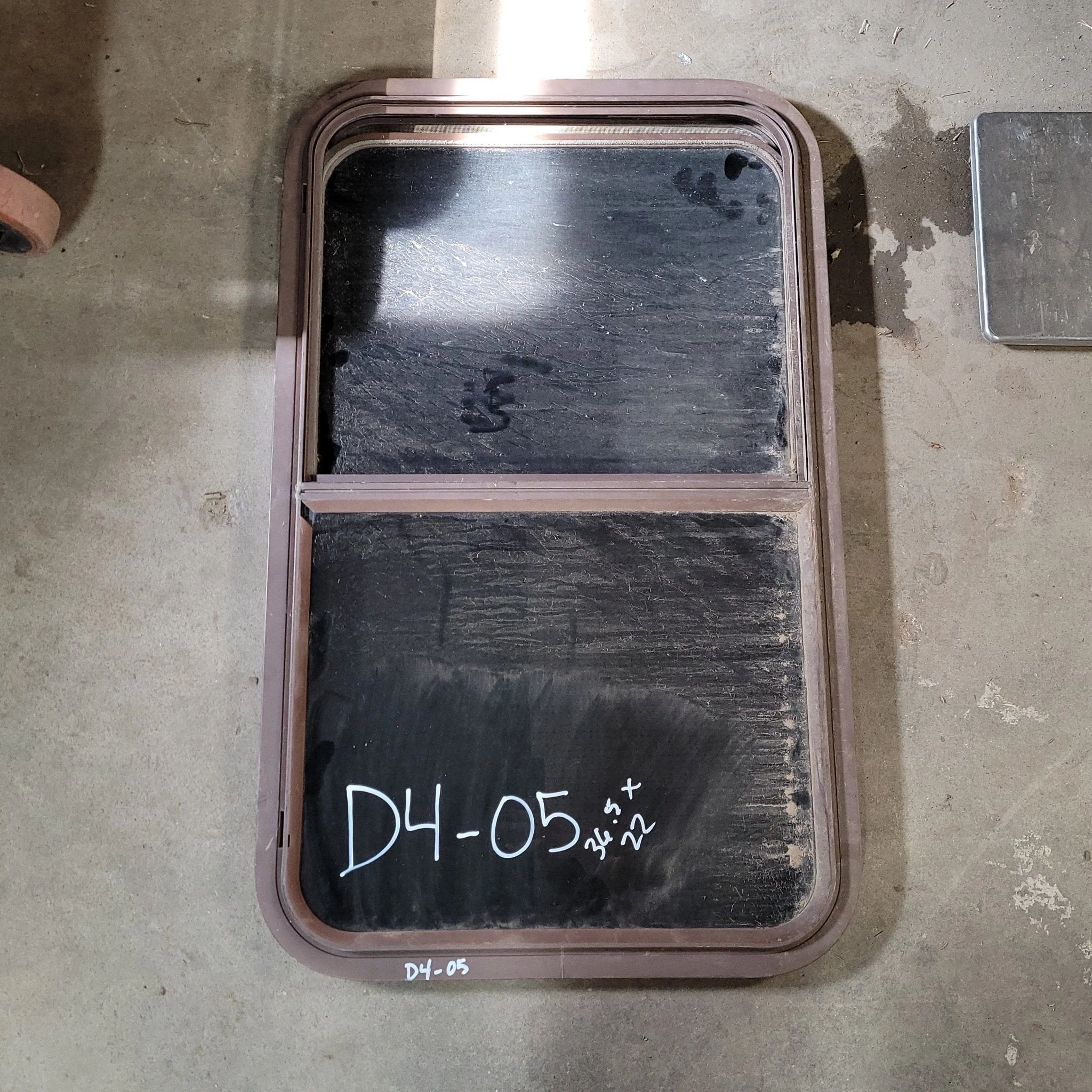 Used Brown Radius Opening Window : 36 1/2 X 22 X 2" D
