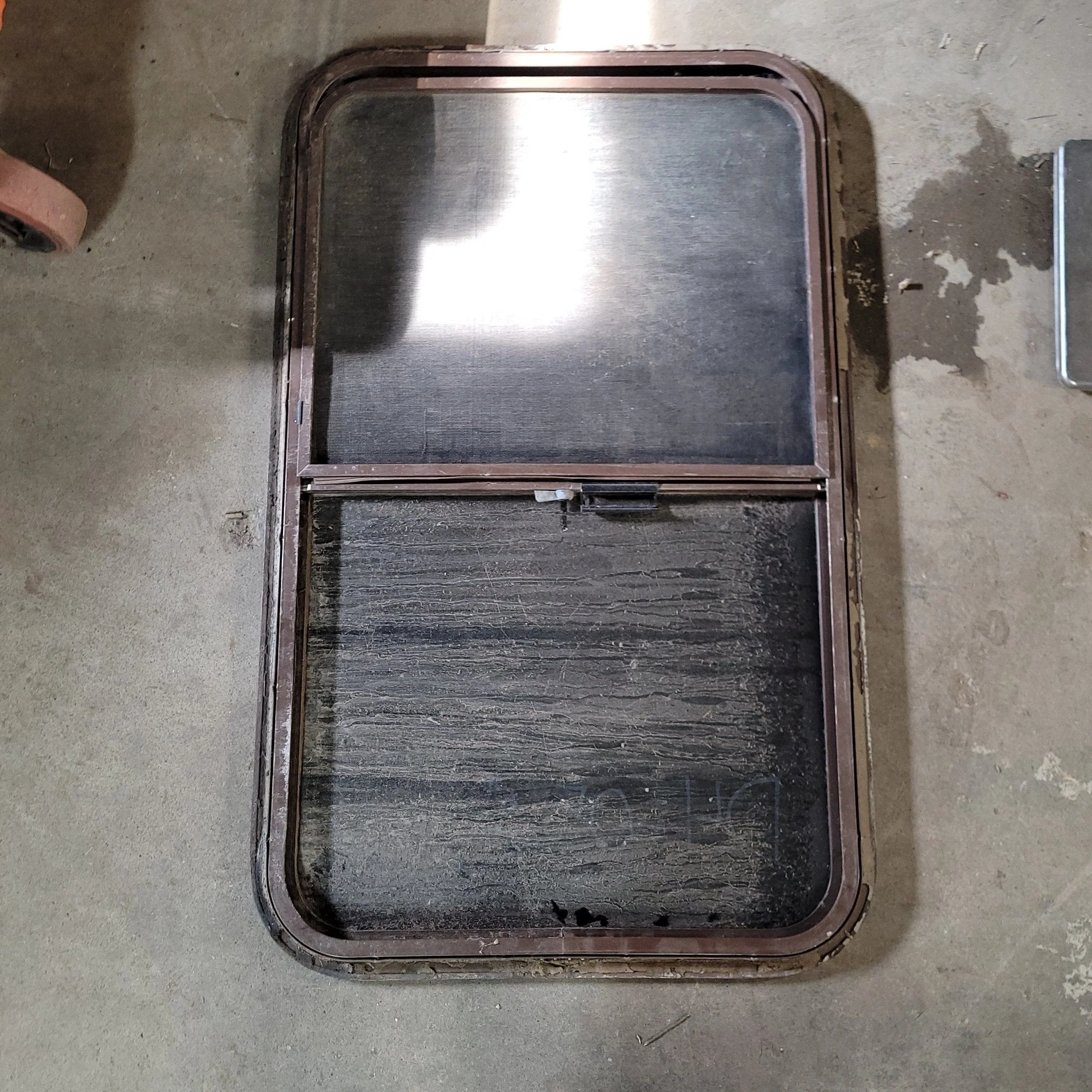 Used Brown Radius Opening Window : 36 1/2 X 22 X 2" D - Image 2