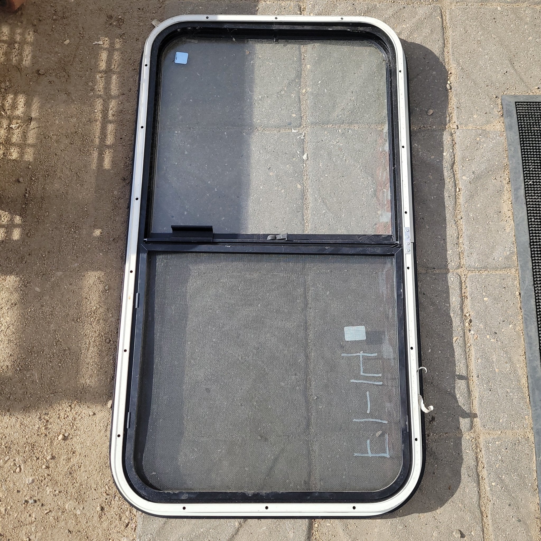 Used Black Radius Opening Window : 36 1/4 X 19 3/4 X 2" D - Image 2