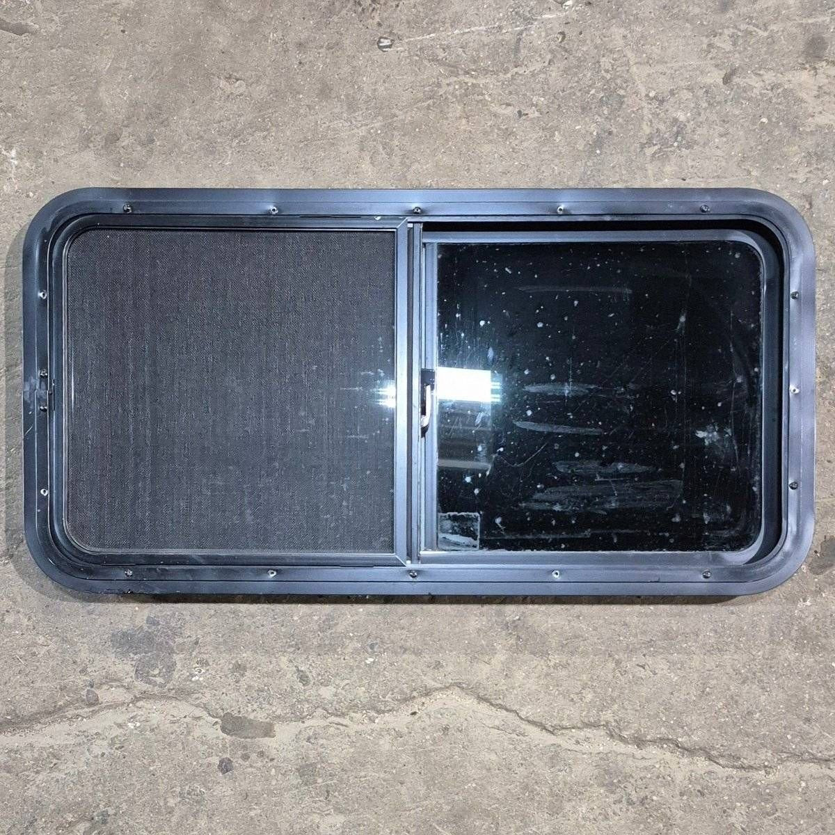 Used Black Radius Opening Window - 36 1/8" X 17 1/2" X 1 7/8" - Image 5