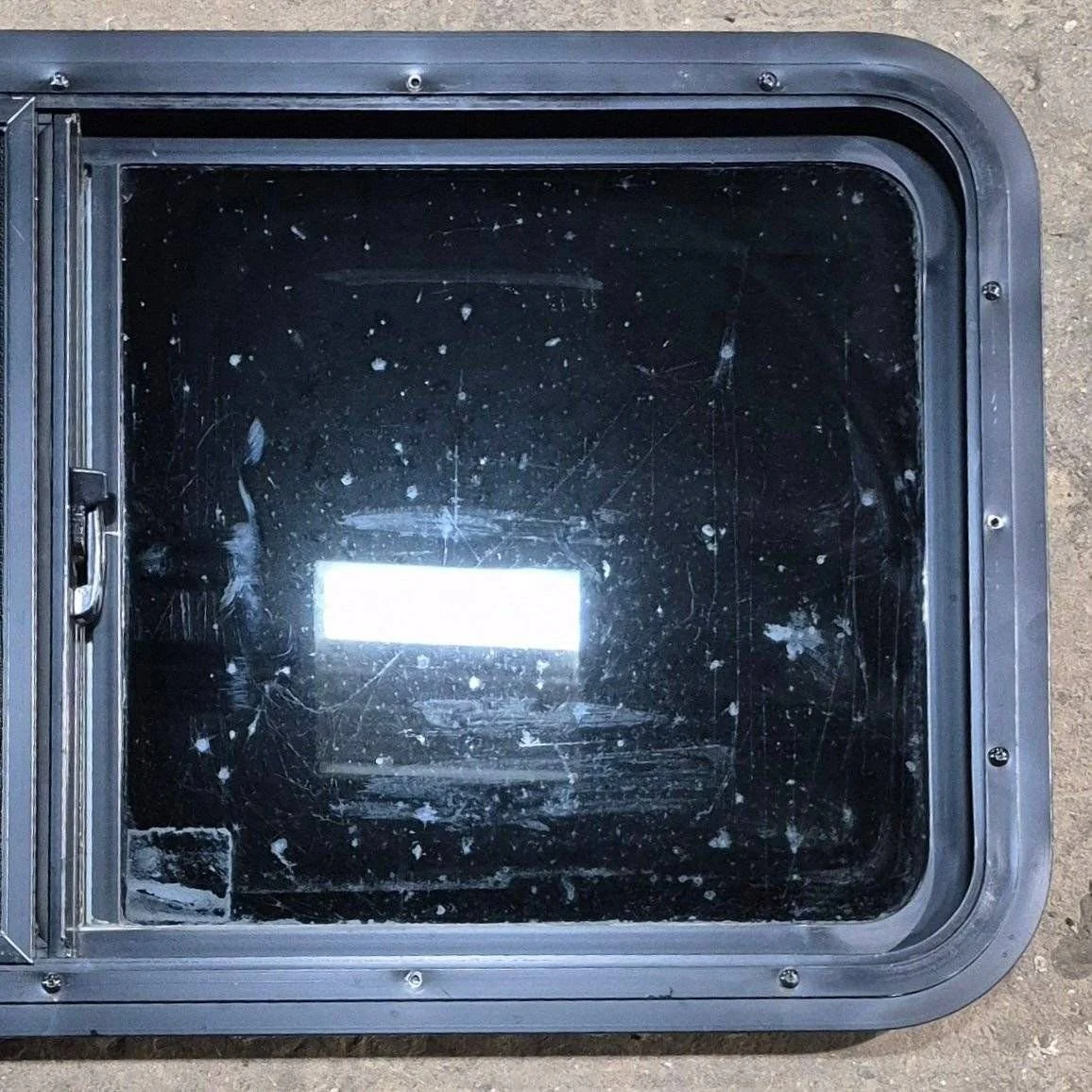 Used Black Radius Opening Window - 36 1/8" X 17 1/2" X 1 7/8" - Image 7