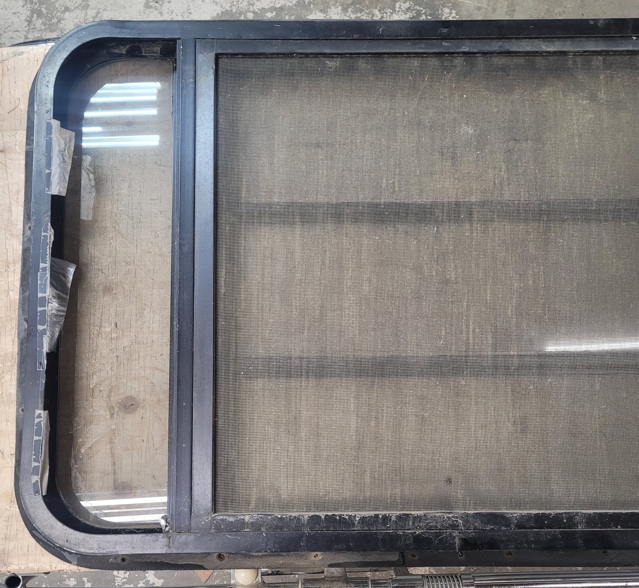 Used Black Radius Opening Window : 36 3/4" W x 23 1/4" H x 1 1/4" D - Image 5
