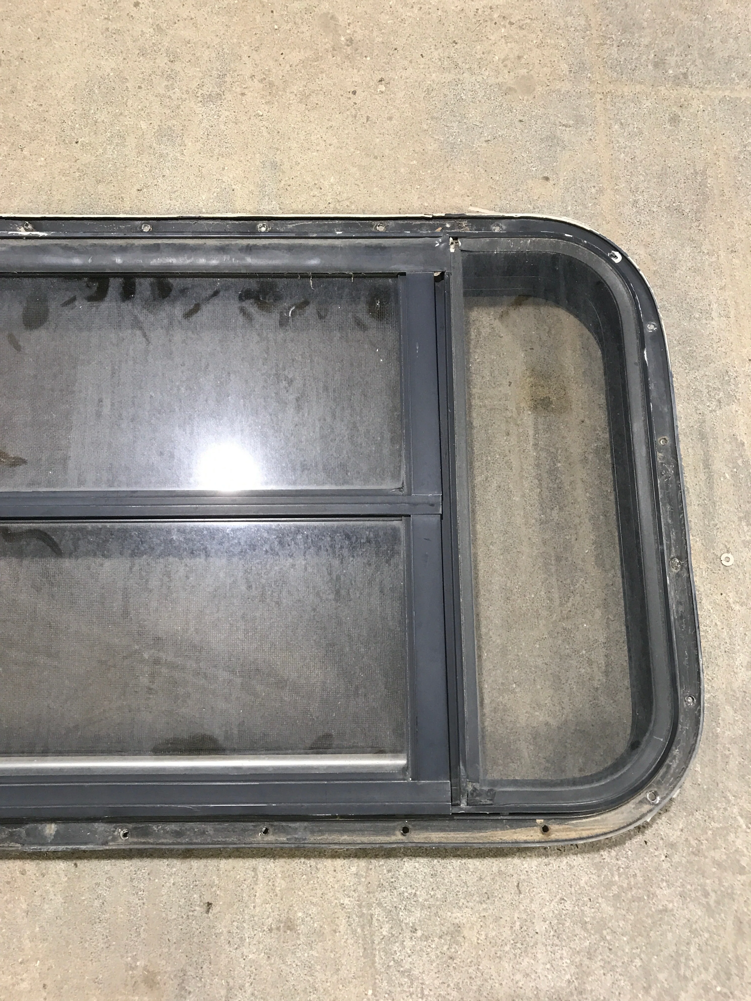 Used Black Radius Opening Window : 37" W x 19 1/4" H x 1 1/4" - Image 3