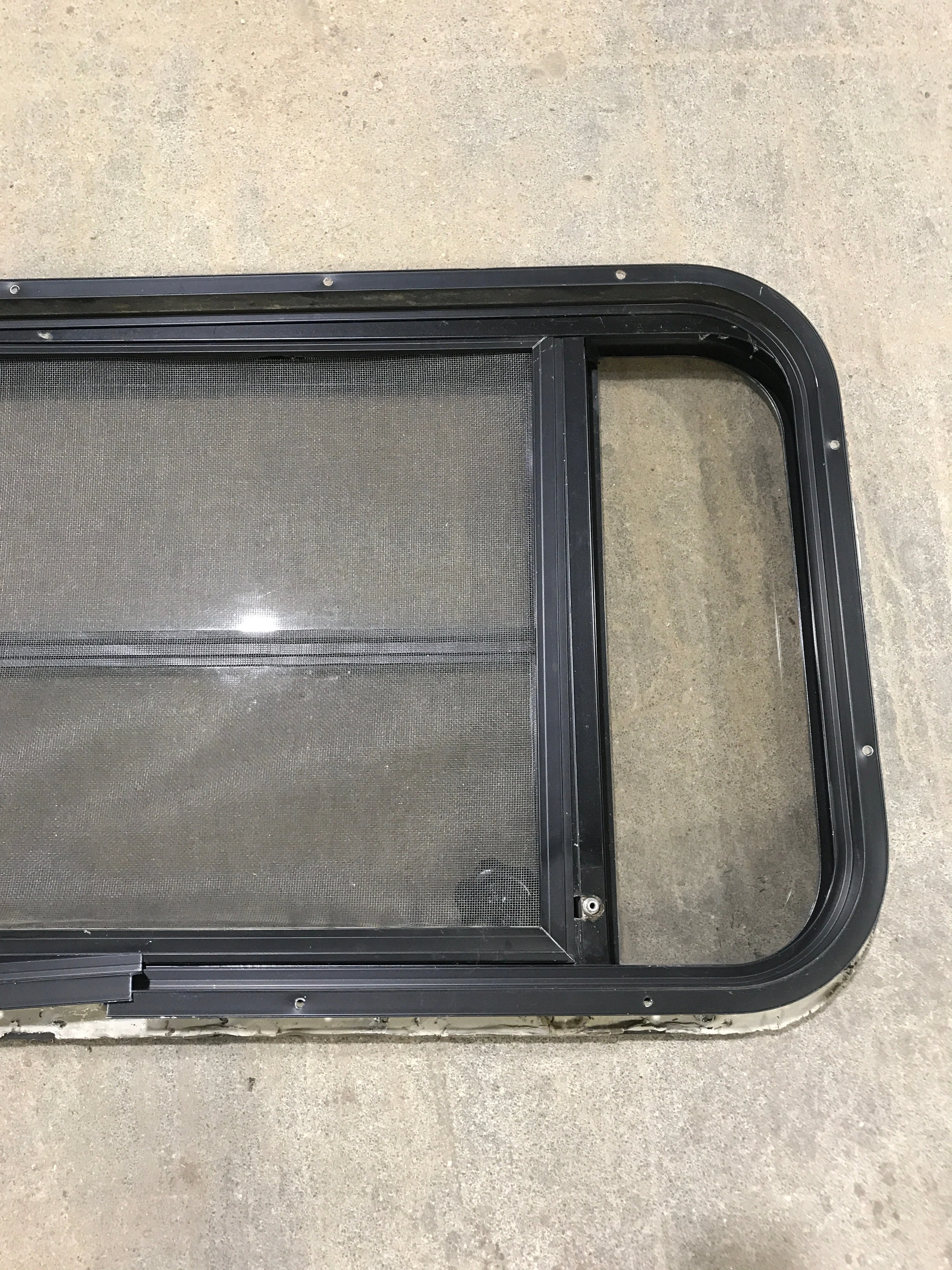 Used Black Radius Opening Window : 37" W x 19 1/4" H x 1 1/4" - Image 6