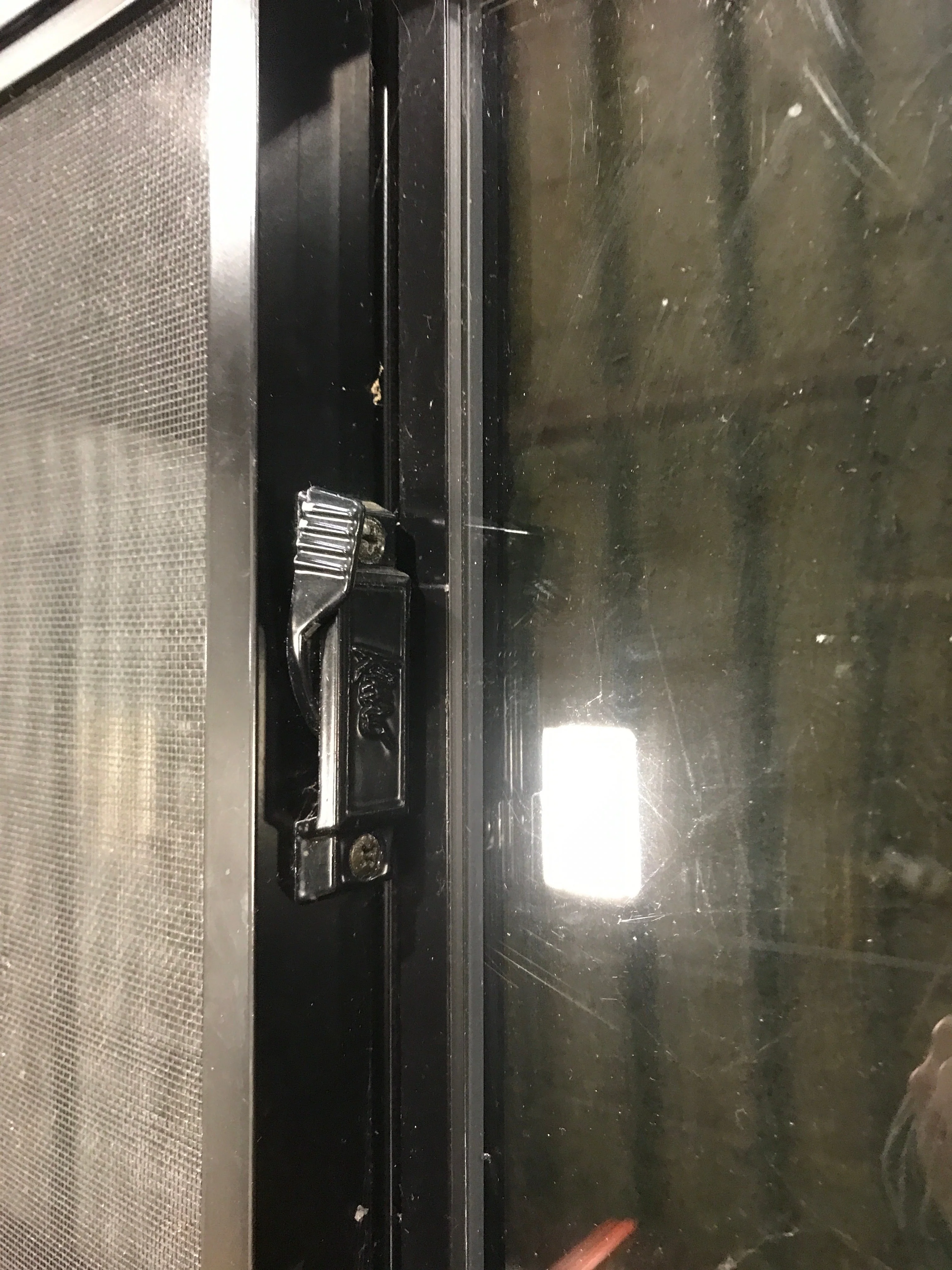 Used Black Radius Opening Window : 39 1/2" W x 39 1/2" H x 1 7/8" D - Image 6