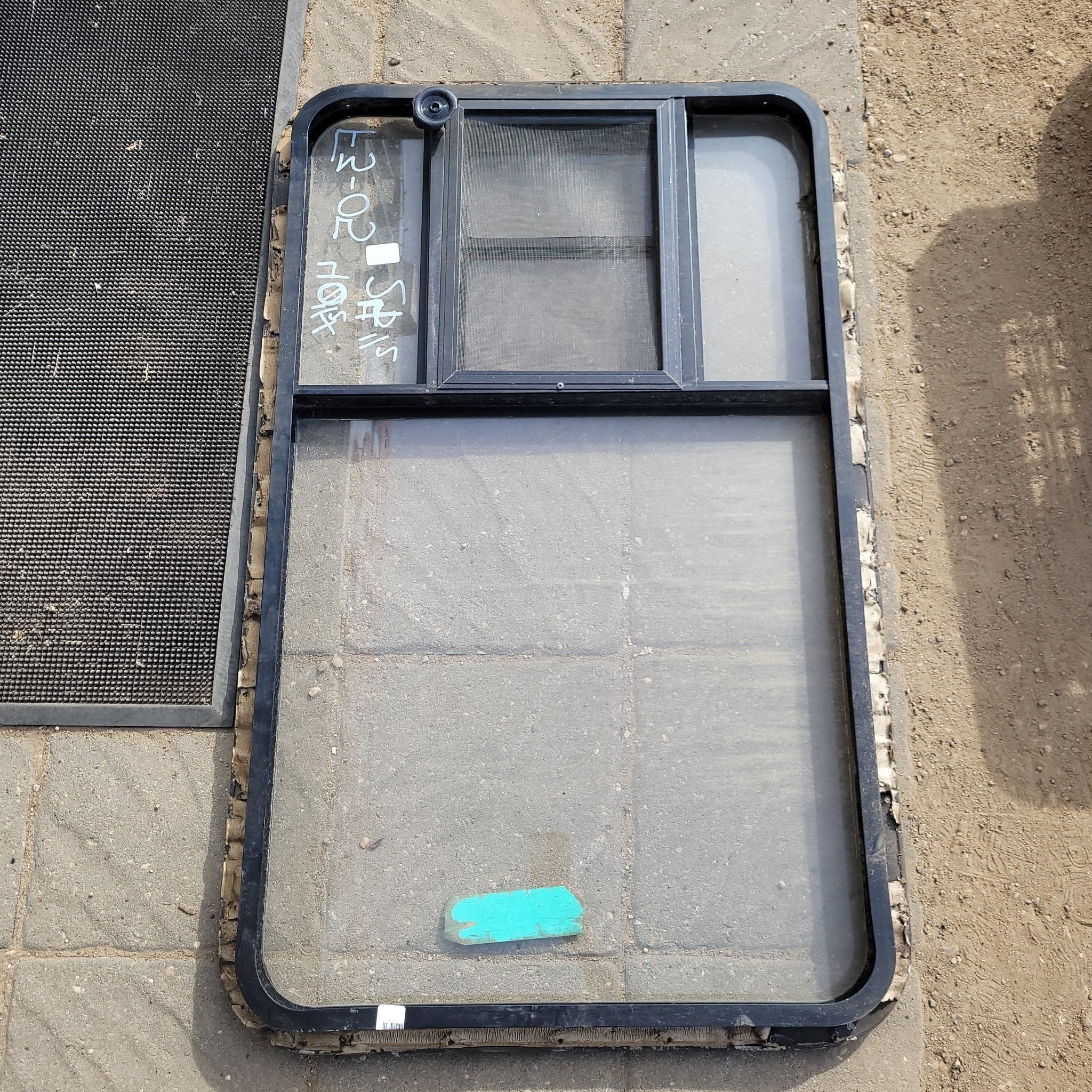 Used Black Radius Opening Window : 40 1/2 X 24 1/2 X 2" D - Image 2
