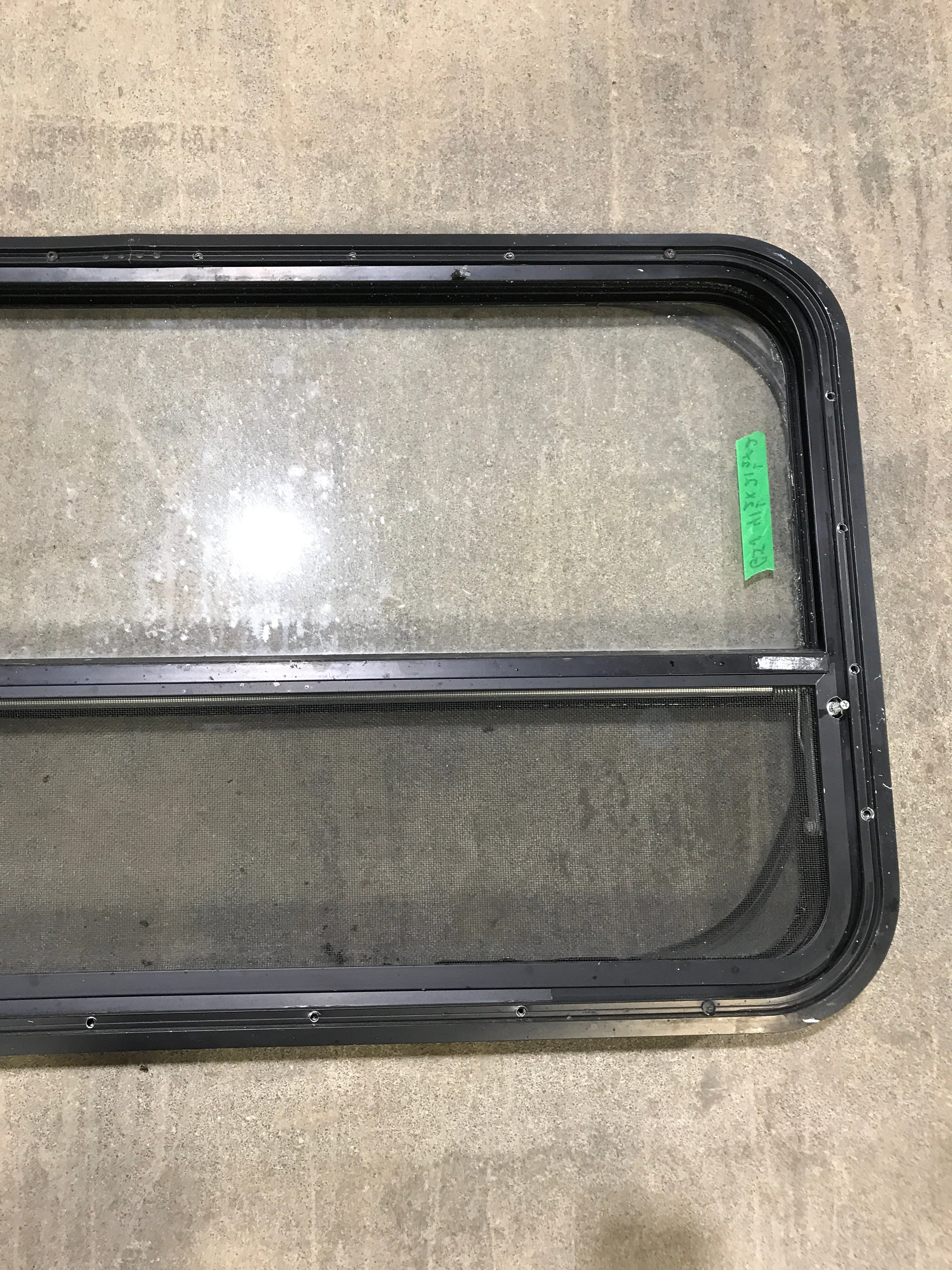 Used Black Radius Opening Window : 41 1/2" W x 21 1/2" H x 2" D - Image 7