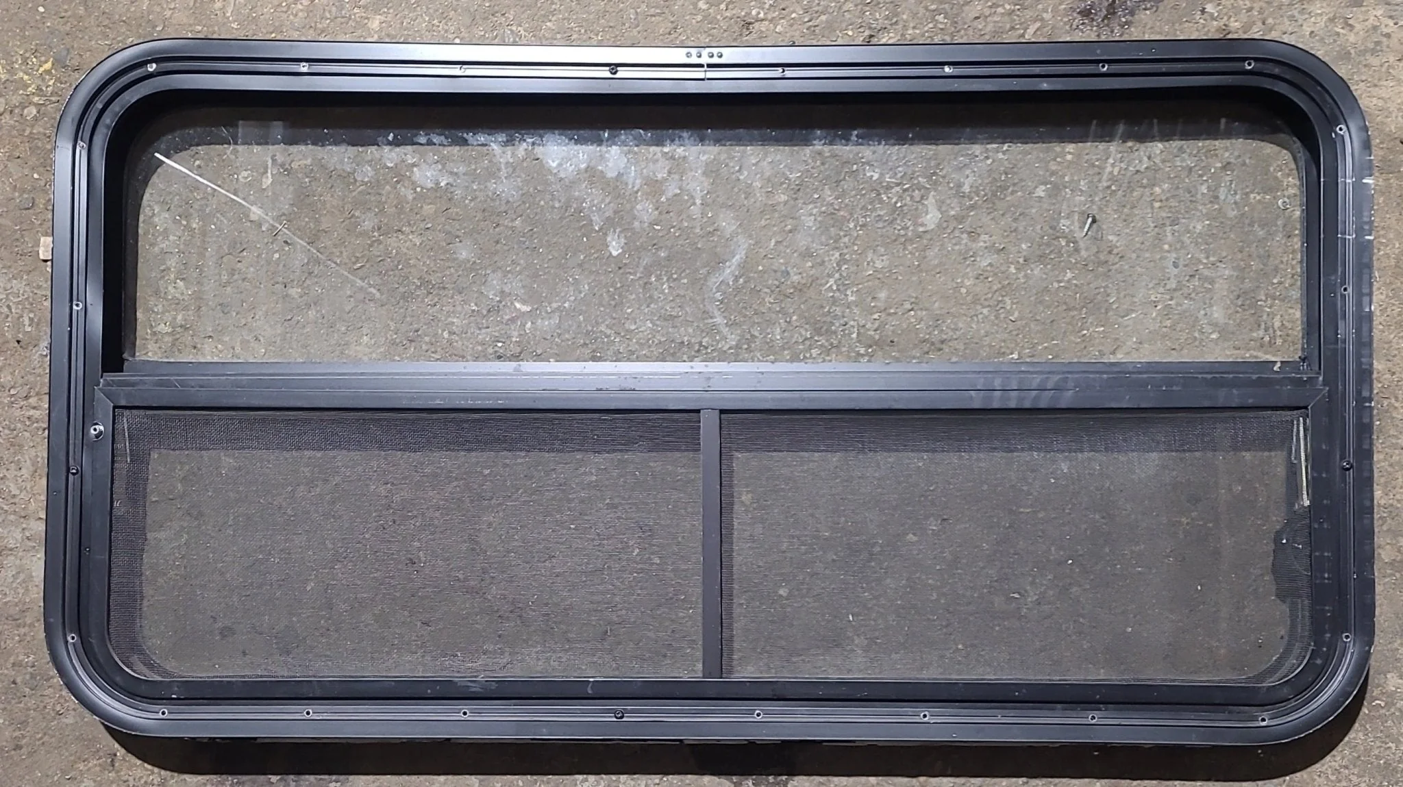 Used Black Radius Opening Window : 41 1/2" W x 21 1/4" H x 1 3/4" D - Image 5