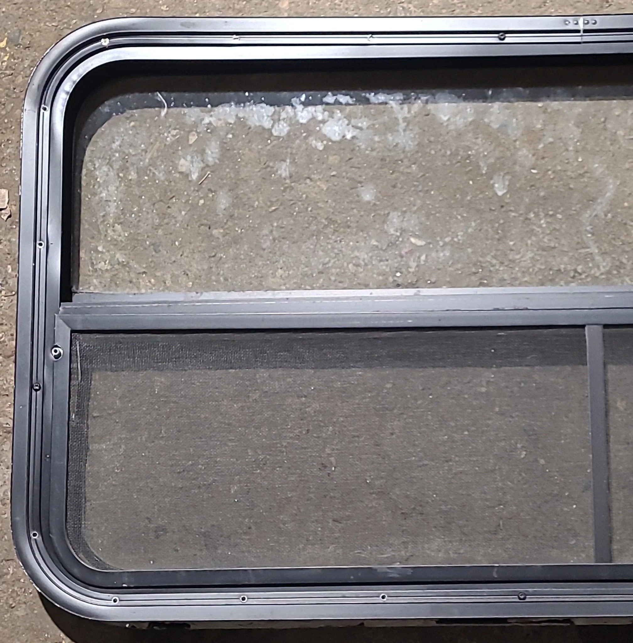 Used Black Radius Opening Window : 41 1/2" W x 21 1/4" H x 1 3/4" D - Image 6