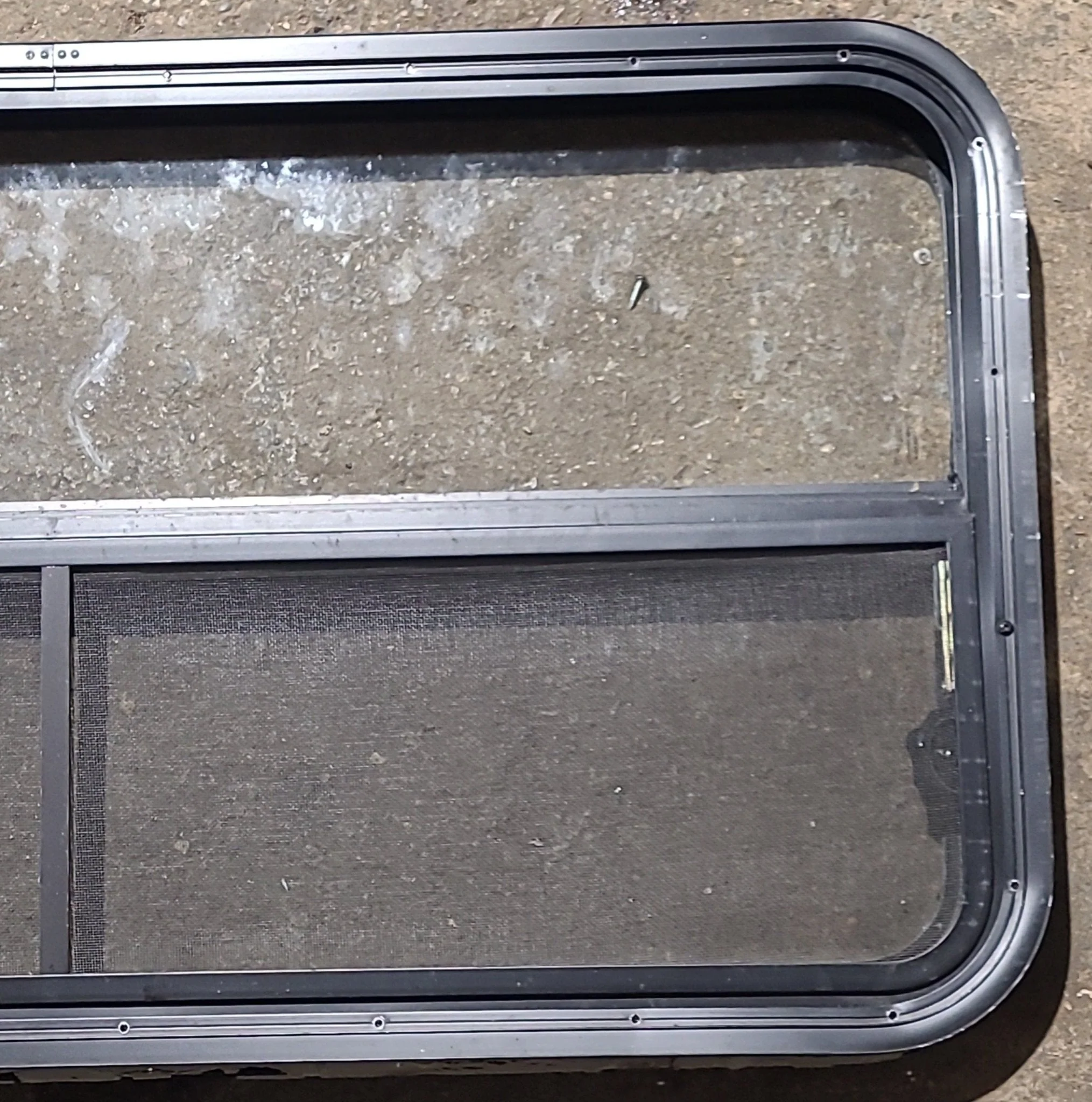Used Black Radius Opening Window : 41 1/2" W x 21 1/4" H x 1 3/4" D - Image 7