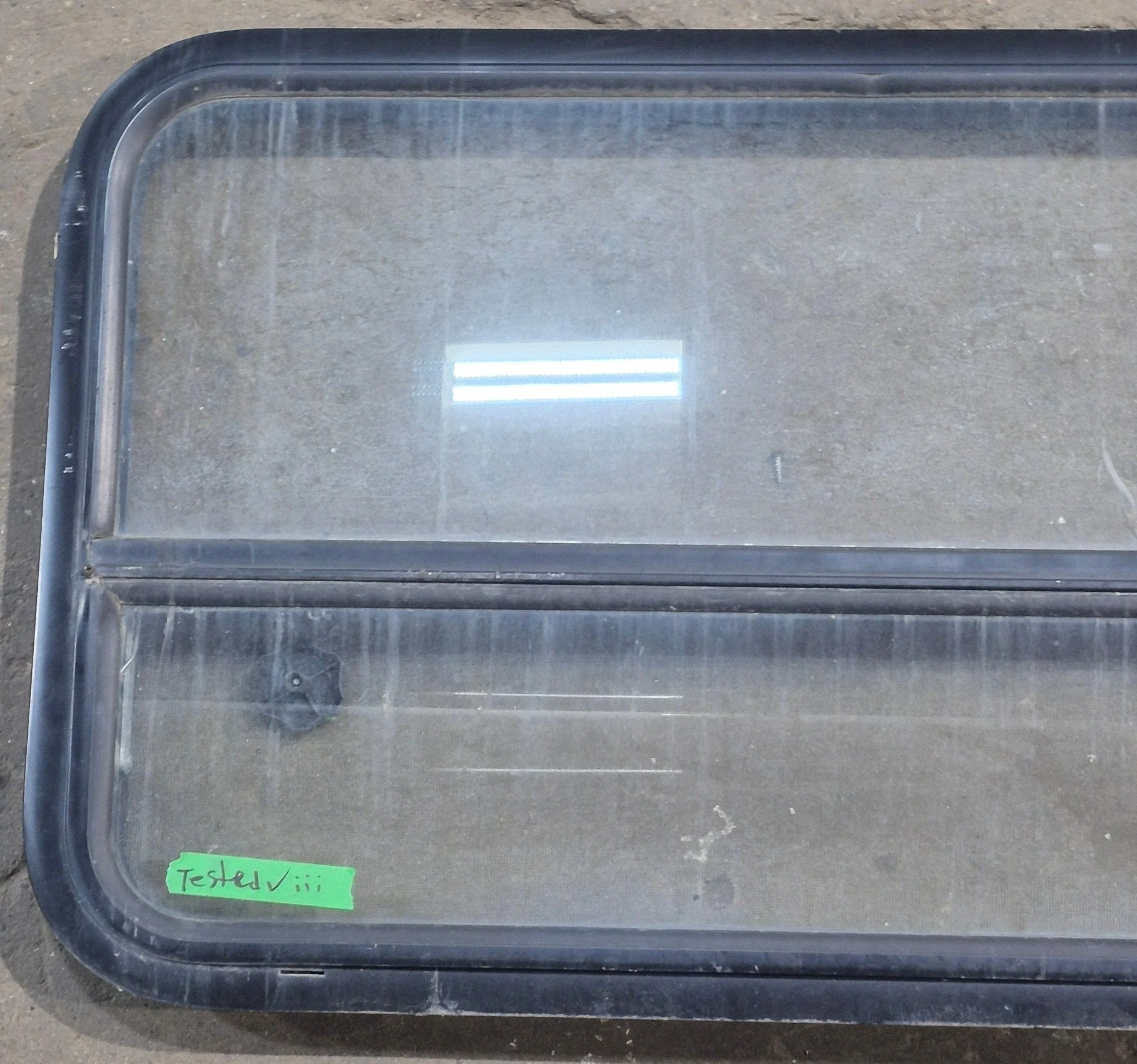 Used Black Radius Opening Window : 41 1/4" W x 21 1/2" H x 1 7/8" D - Image 2