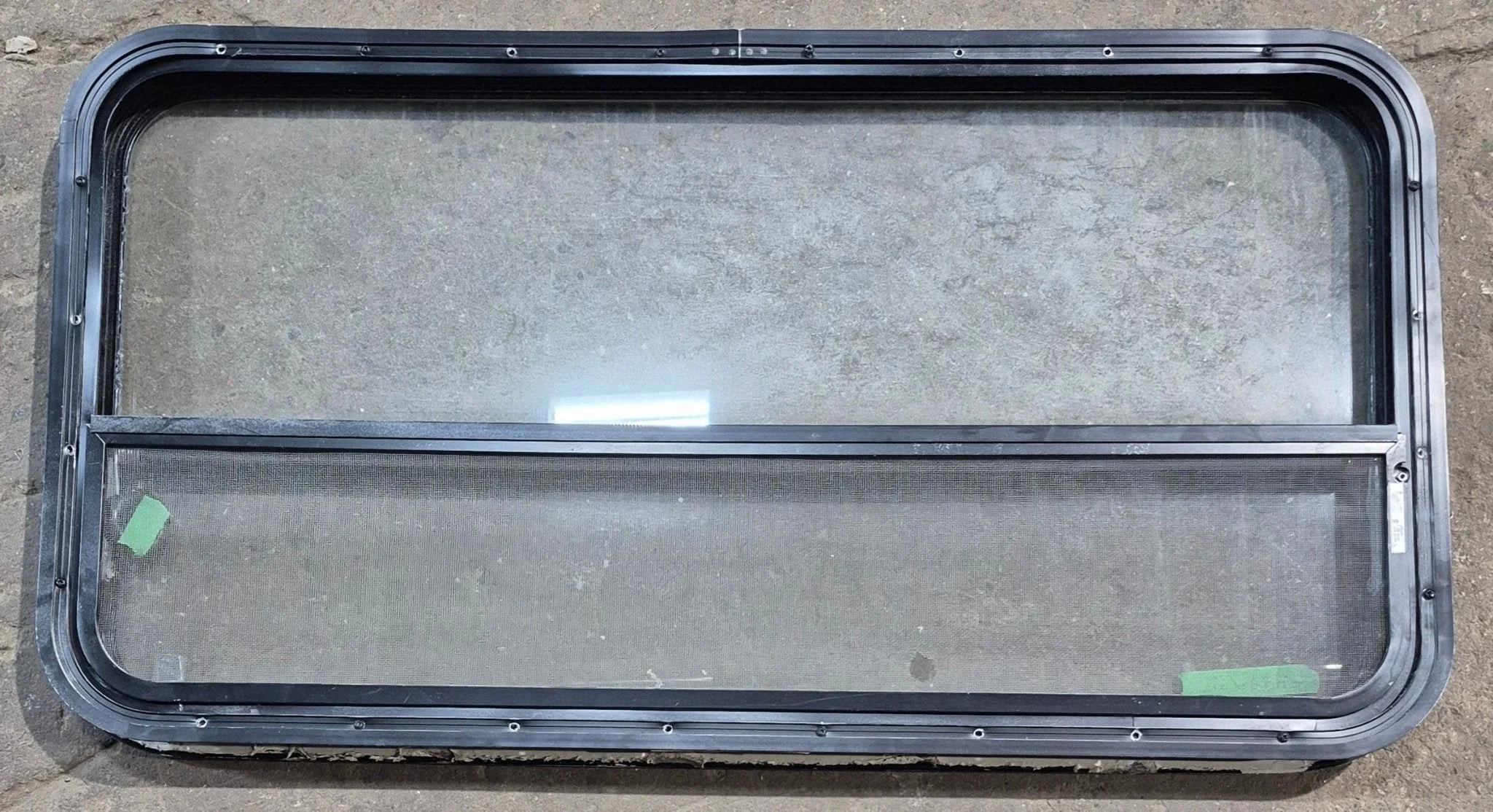 Used Black Radius Opening Window : 41 1/4" W x 21 1/2" H x 1 7/8" D - Image 4