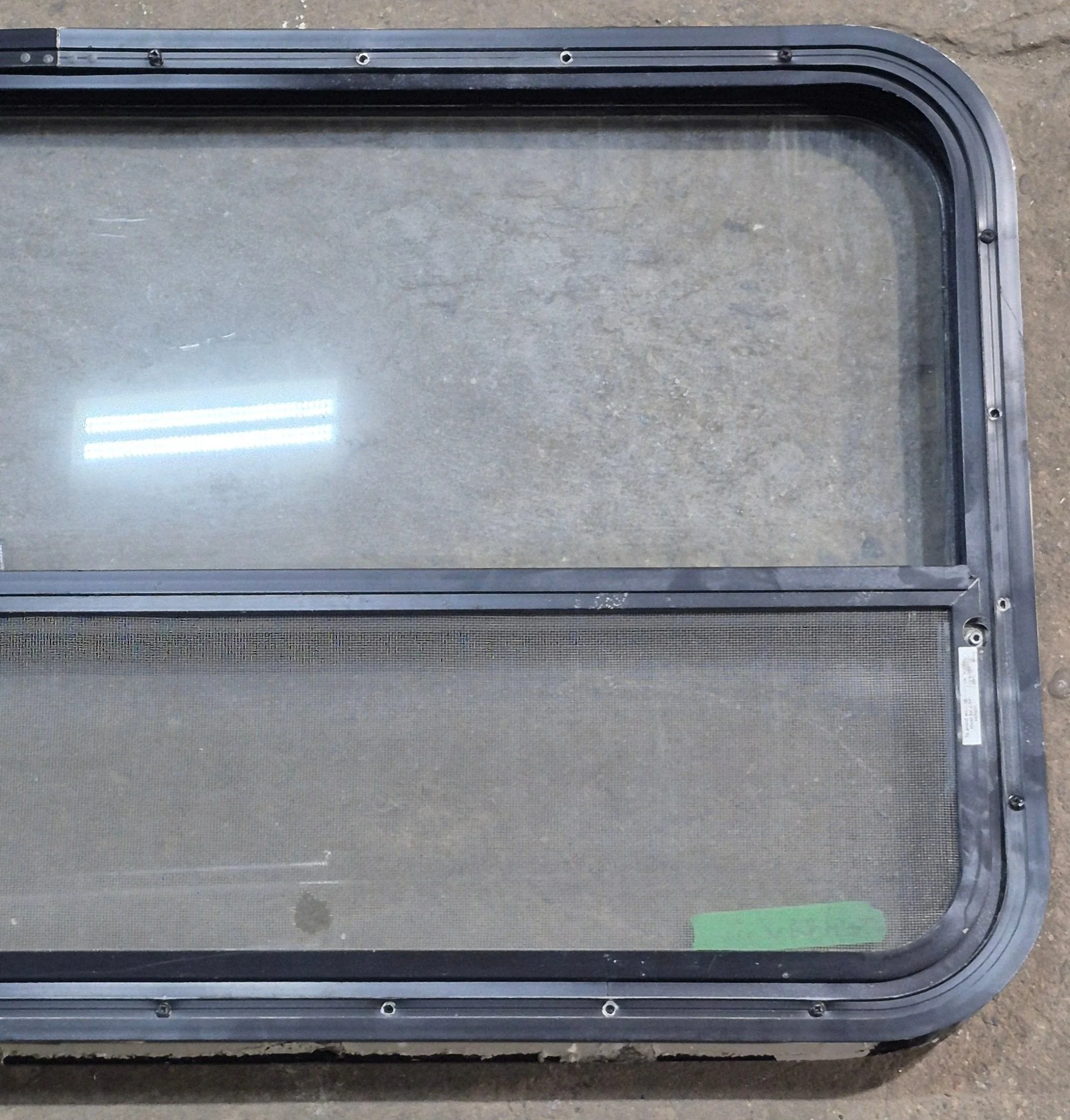 Used Black Radius Opening Window : 41 1/4" W x 21 1/2" H x 1 7/8" D - Image 6