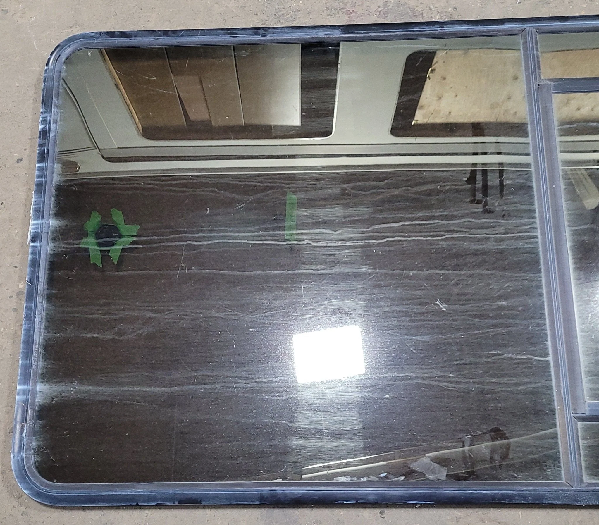 Used Black Radius Opening Window : 41 1/4" W X 59 1/2" H X 1 7/8" D - Image 3