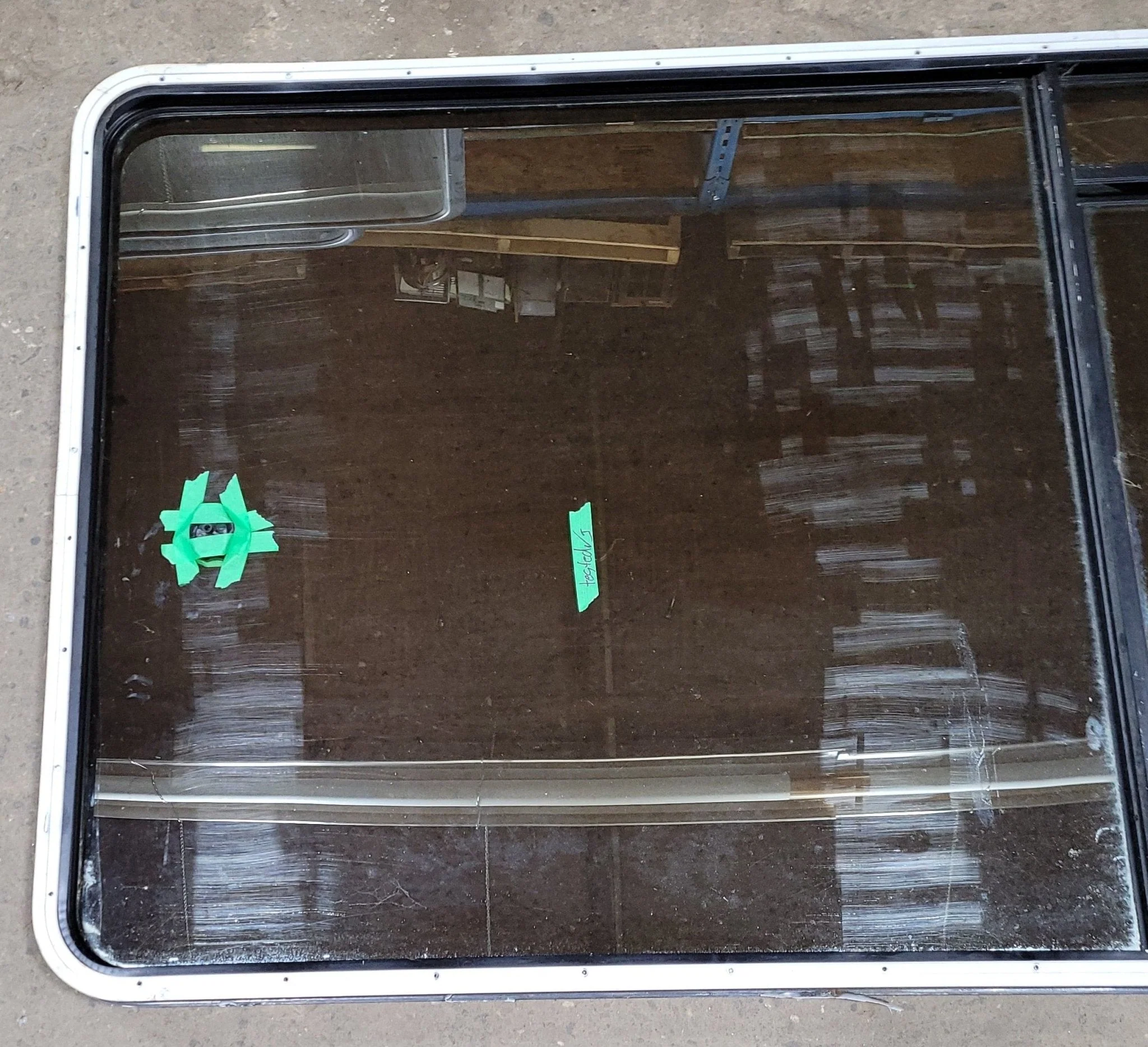 Used Black Radius Opening Window : 41 1/4" W X 59 1/2" H X 1 7/8" D - Image 6