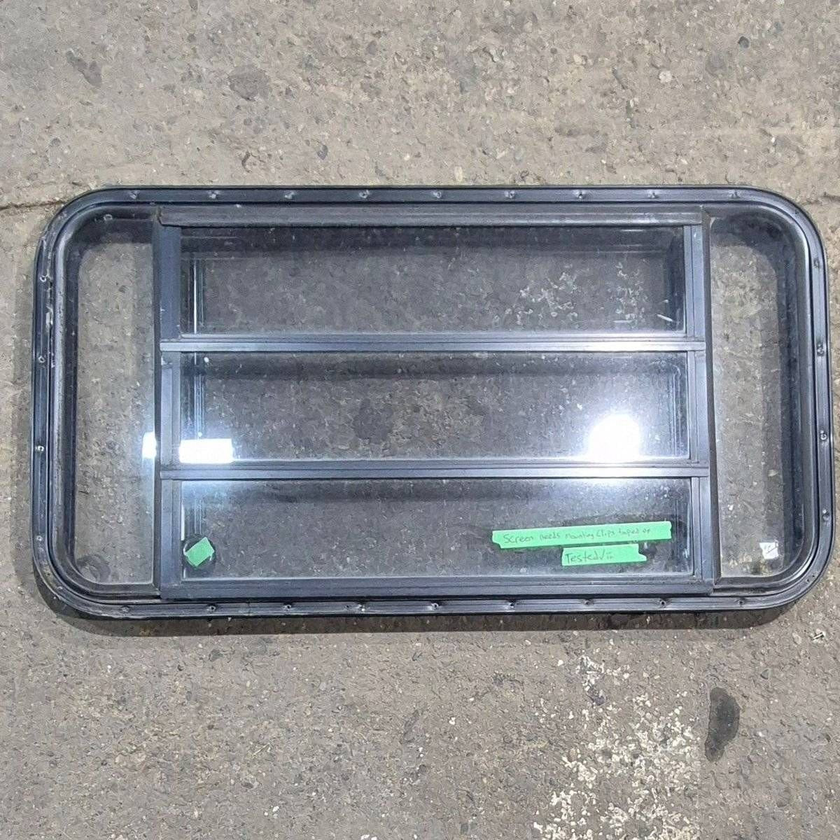 Used Black Radius Opening Window - 41.625 X 21.875 X 1.625