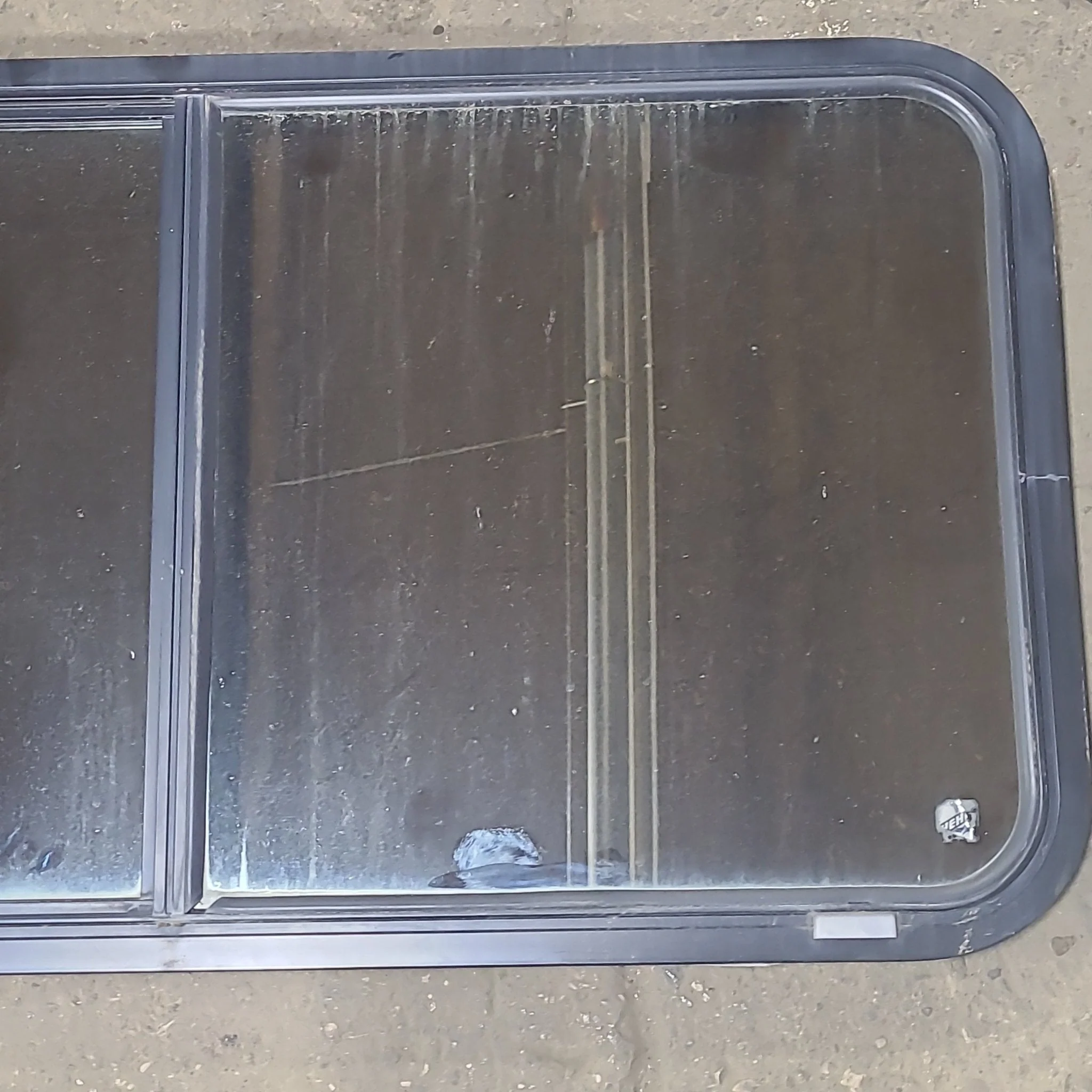 Used Black Radius Opening Window : 42 1/2" W x 22 3/4" H x 1 3/4" D - Image 3