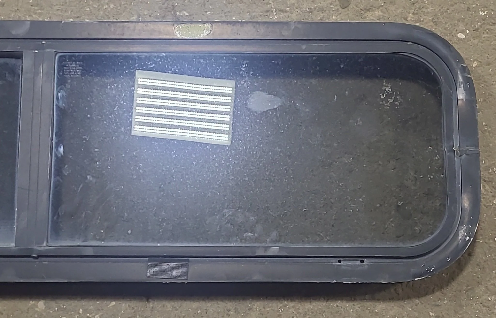 Used Black Radius Opening Window : 42 1/4" W x 11 3/4" H x 1 7/8" D - Image 3