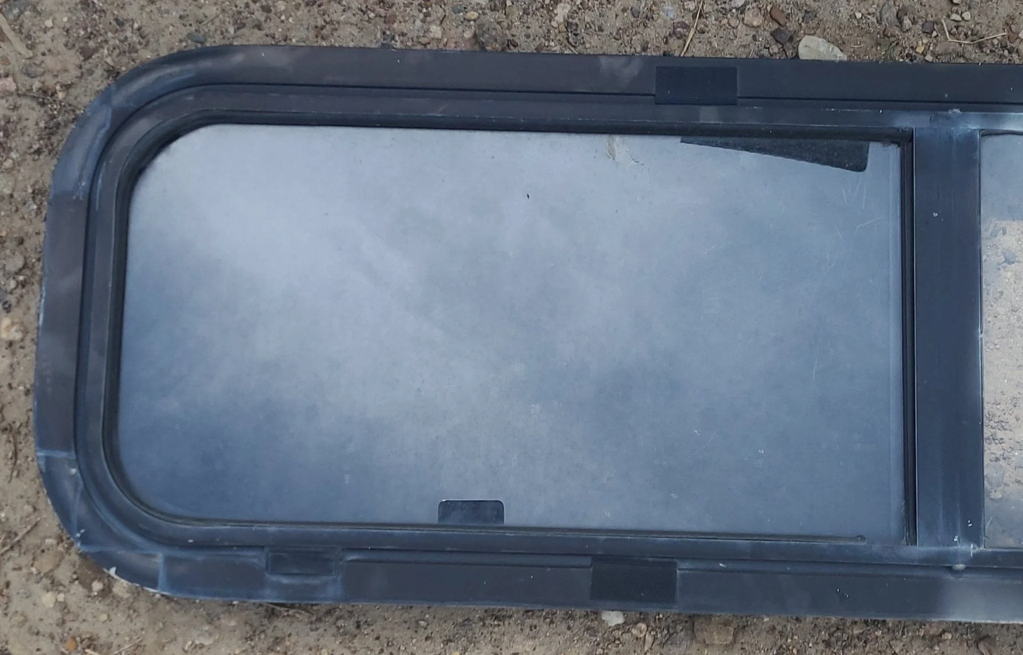 Used Black Radius Opening Window : 42 1/4" W x 11 3/4" H x 1 7/8" D - Image 2