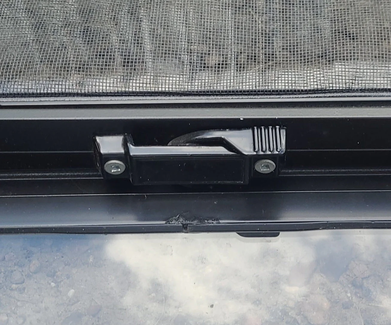 Used Black Radius Opening Window : 42 1/4" W x 11 3/4" H x 1 7/8" D - Image 7