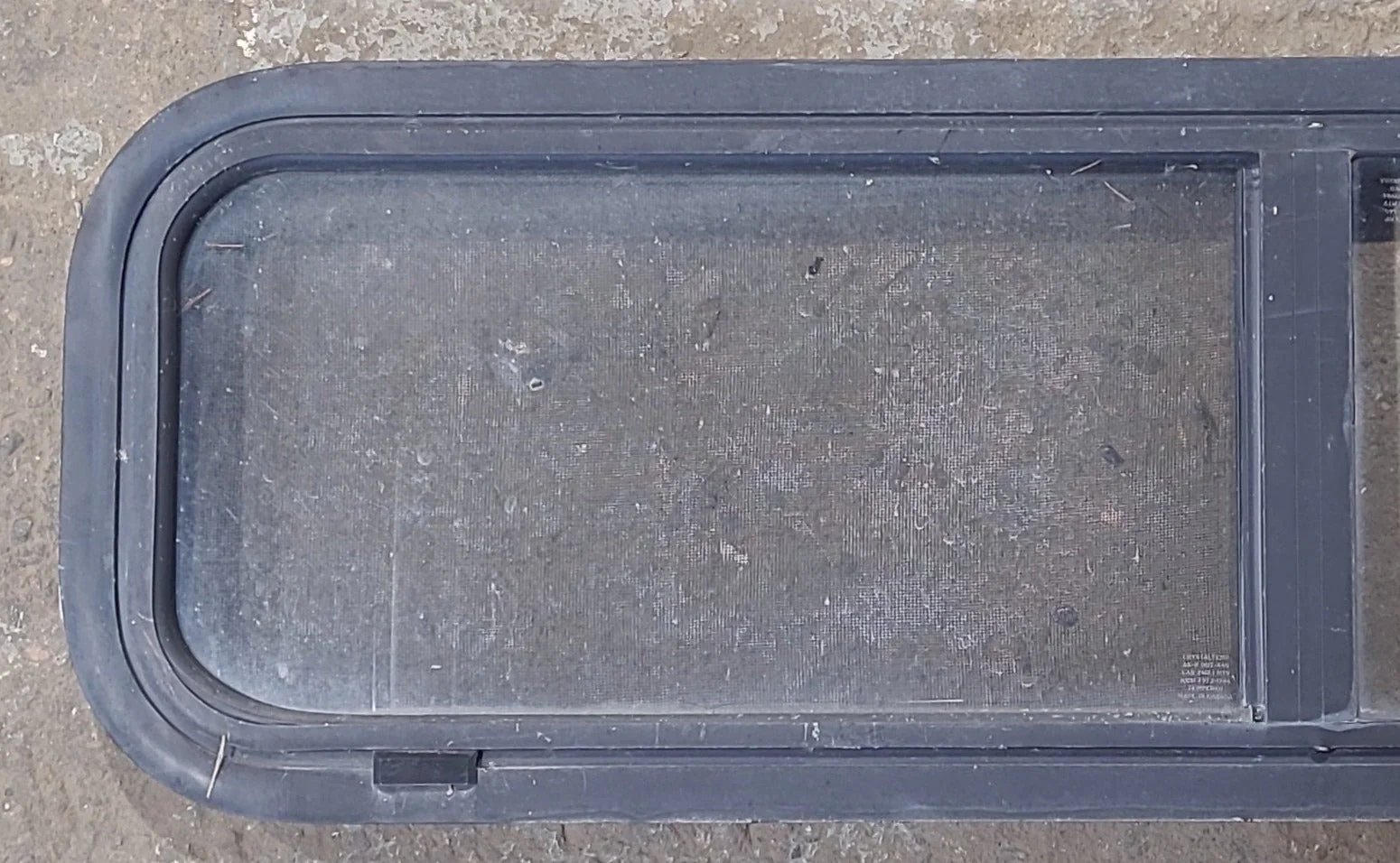 Used Black Radius Opening Window : 42 1/4" W x 11 3/4" H x 1 7/8" D - Image 2