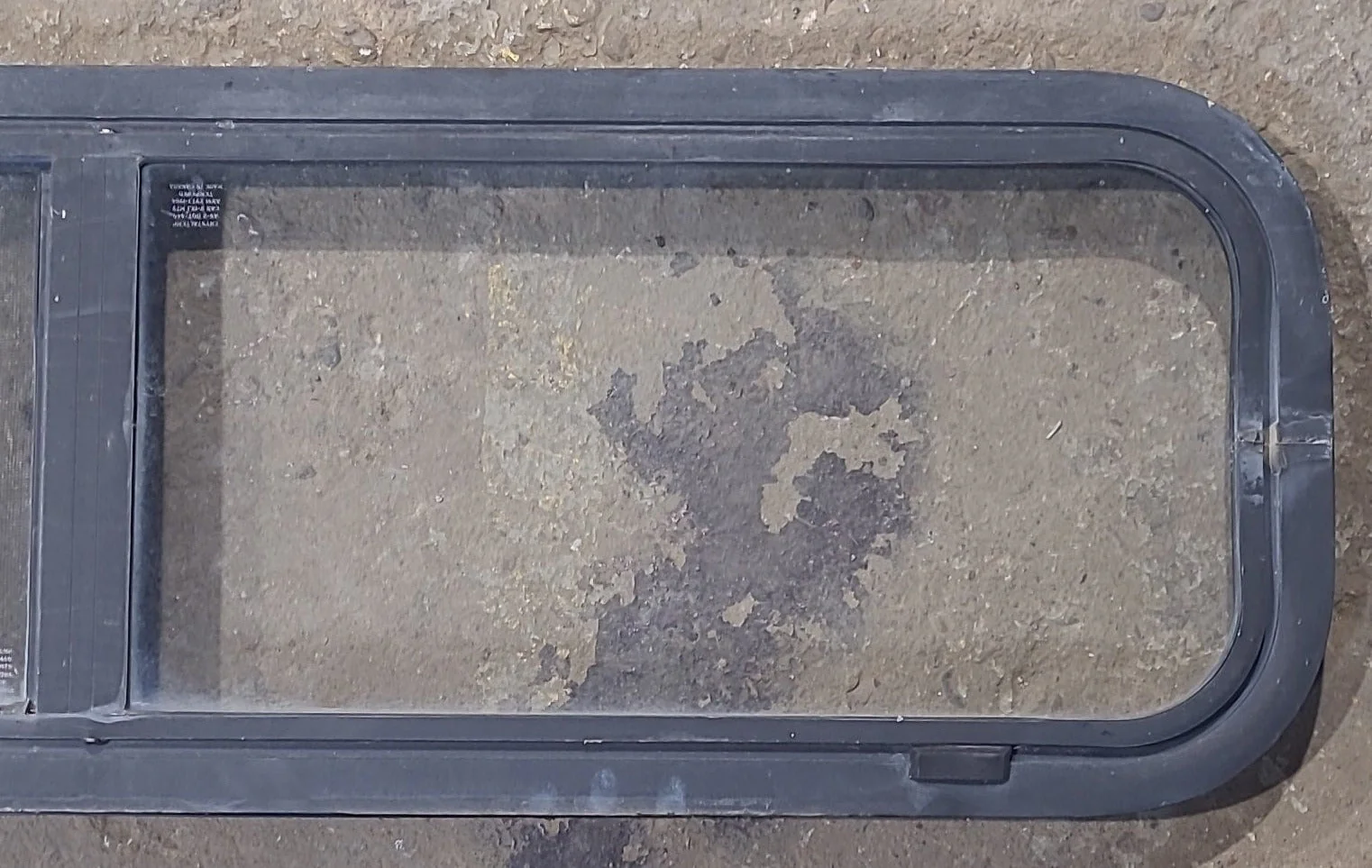 Used Black Radius Opening Window : 42 1/4" W x 11 3/4" H x 1 7/8" D - Image 3