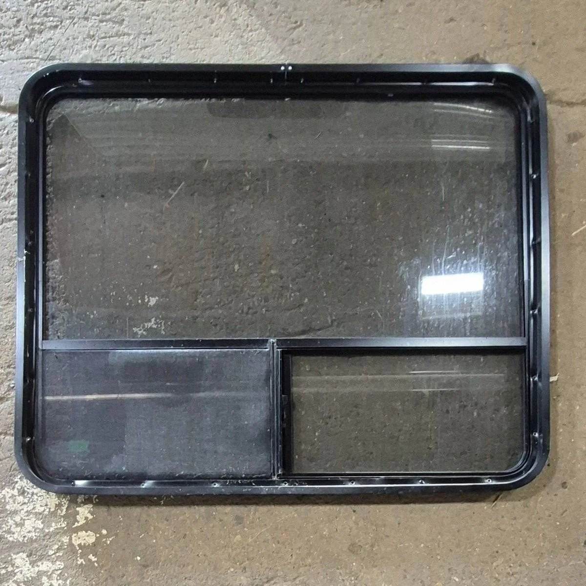 Used Black Radius Opening Window - 44 1/4 X 35 3/4 X 1 3/4 - Image 6