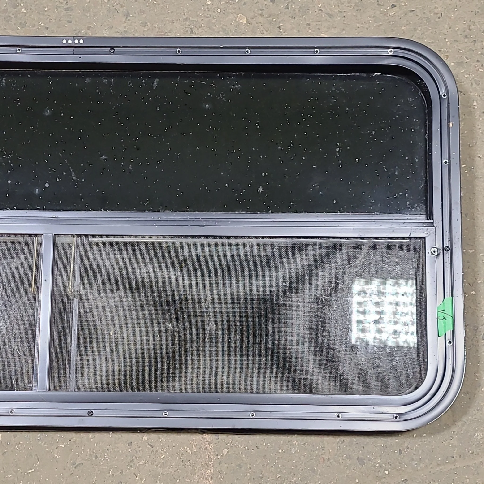 Used Black Radius Opening Window : 45 1/2" W X 21 3/8" H X 2" D - Image 6