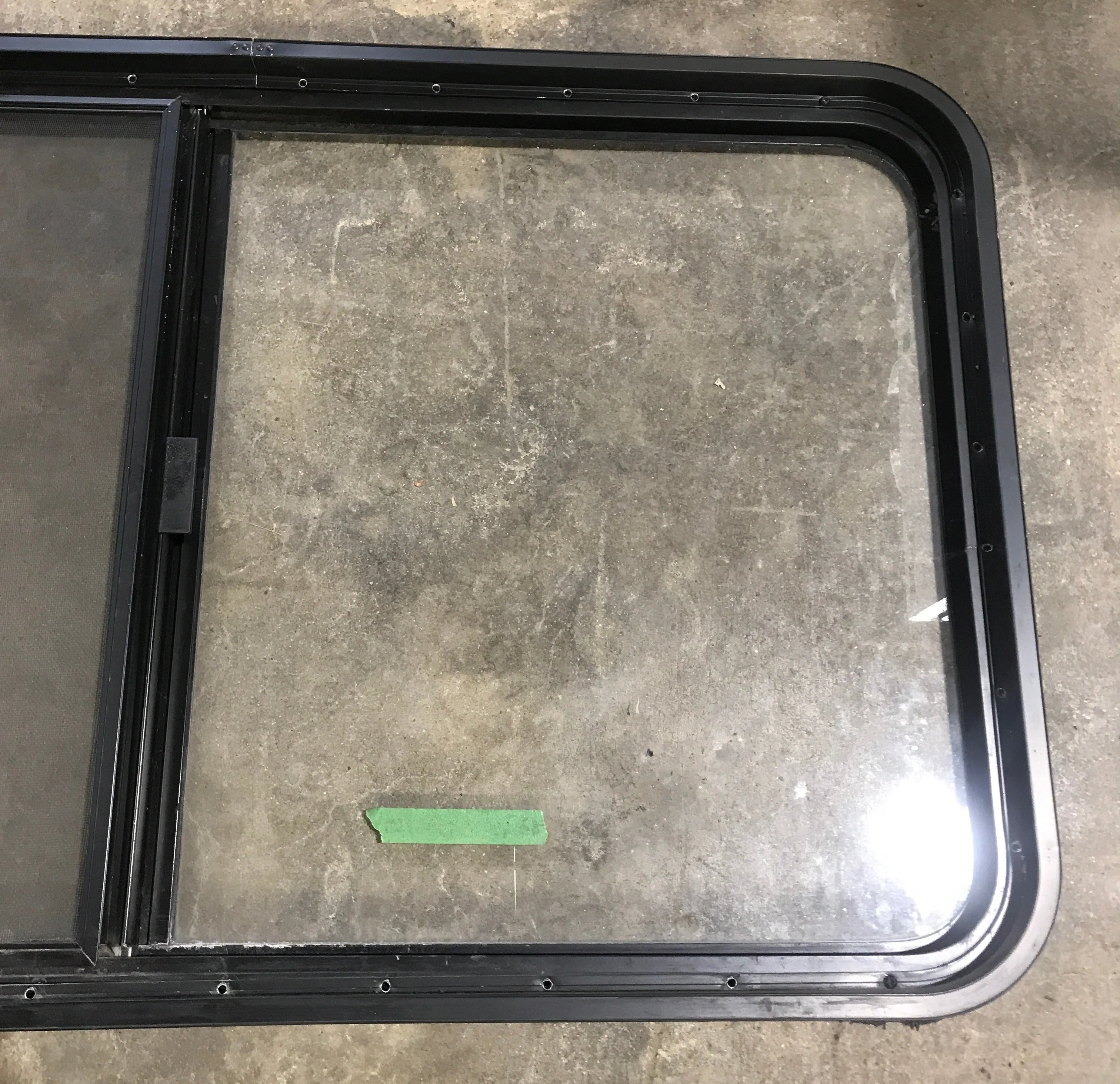Used Black Radius Opening Window : 45 1/2" W x 25 1/2" H x 2" D - Image 5