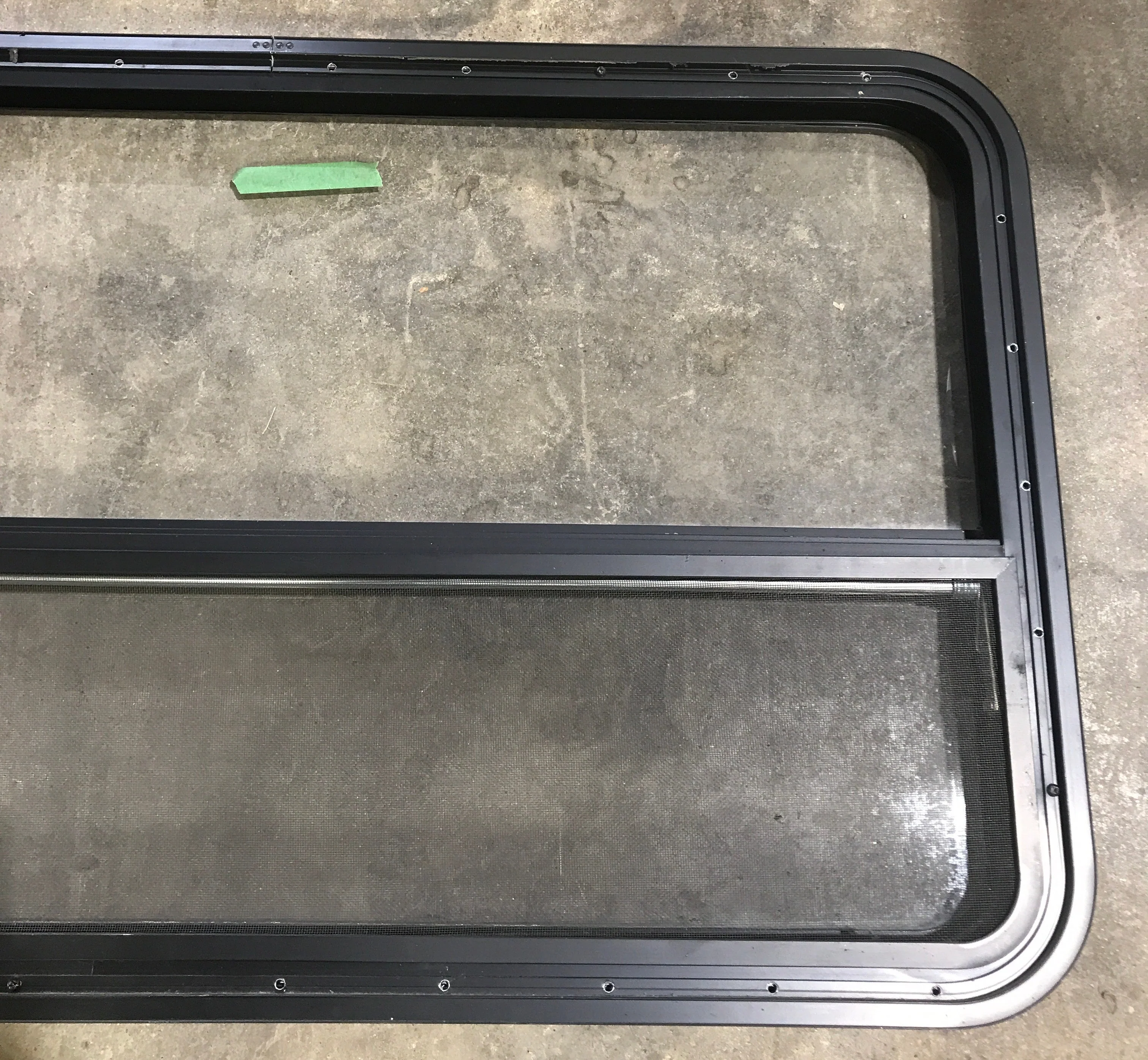 Used Black Radius Opening Window : 45 1/2" W x 25 1/2" H x 2" D - Image 5