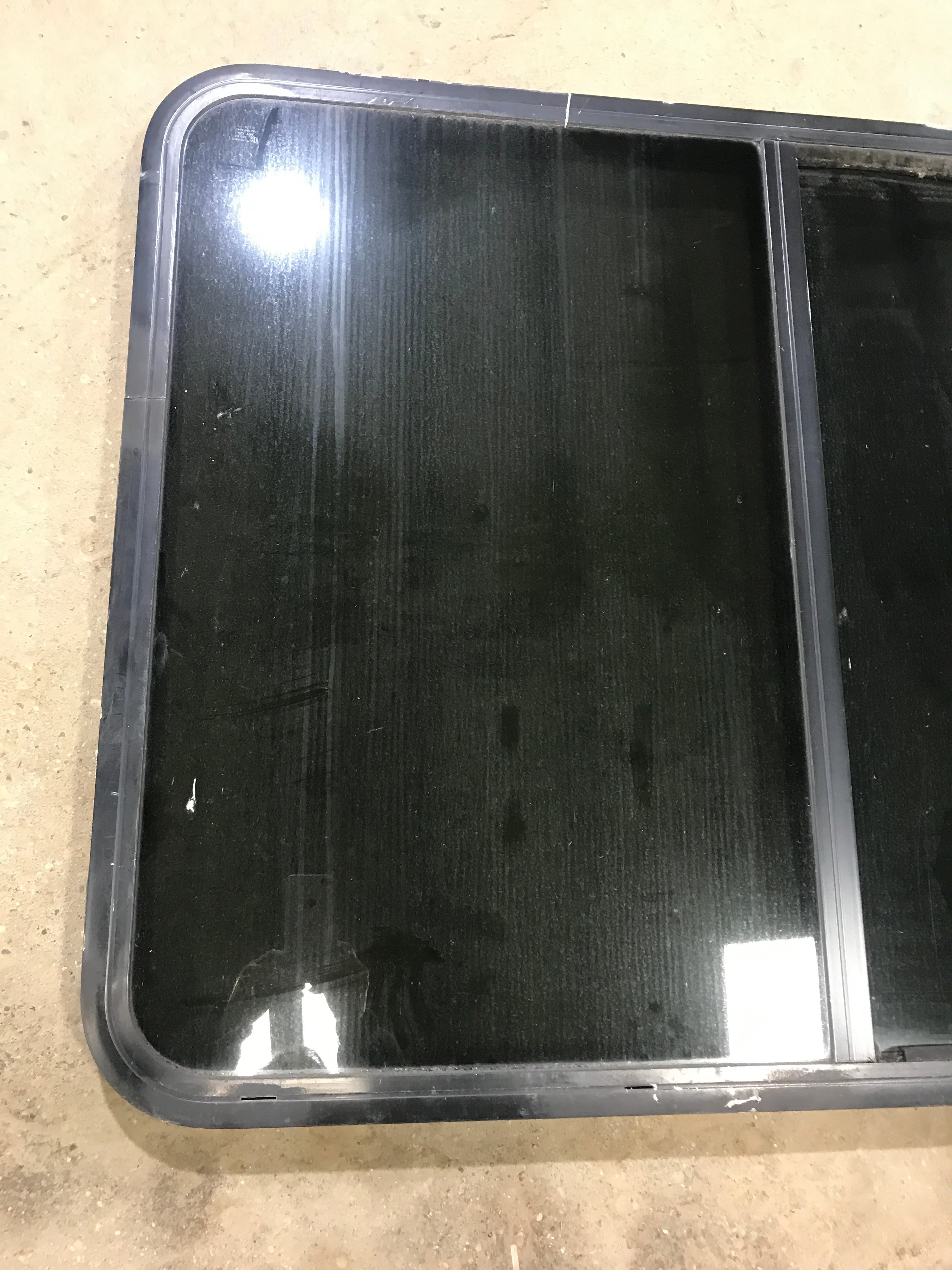 Used Black Radius Opening Window : 45 1/2" W x 34 1/2" H x 1 7/8" D - Image 2