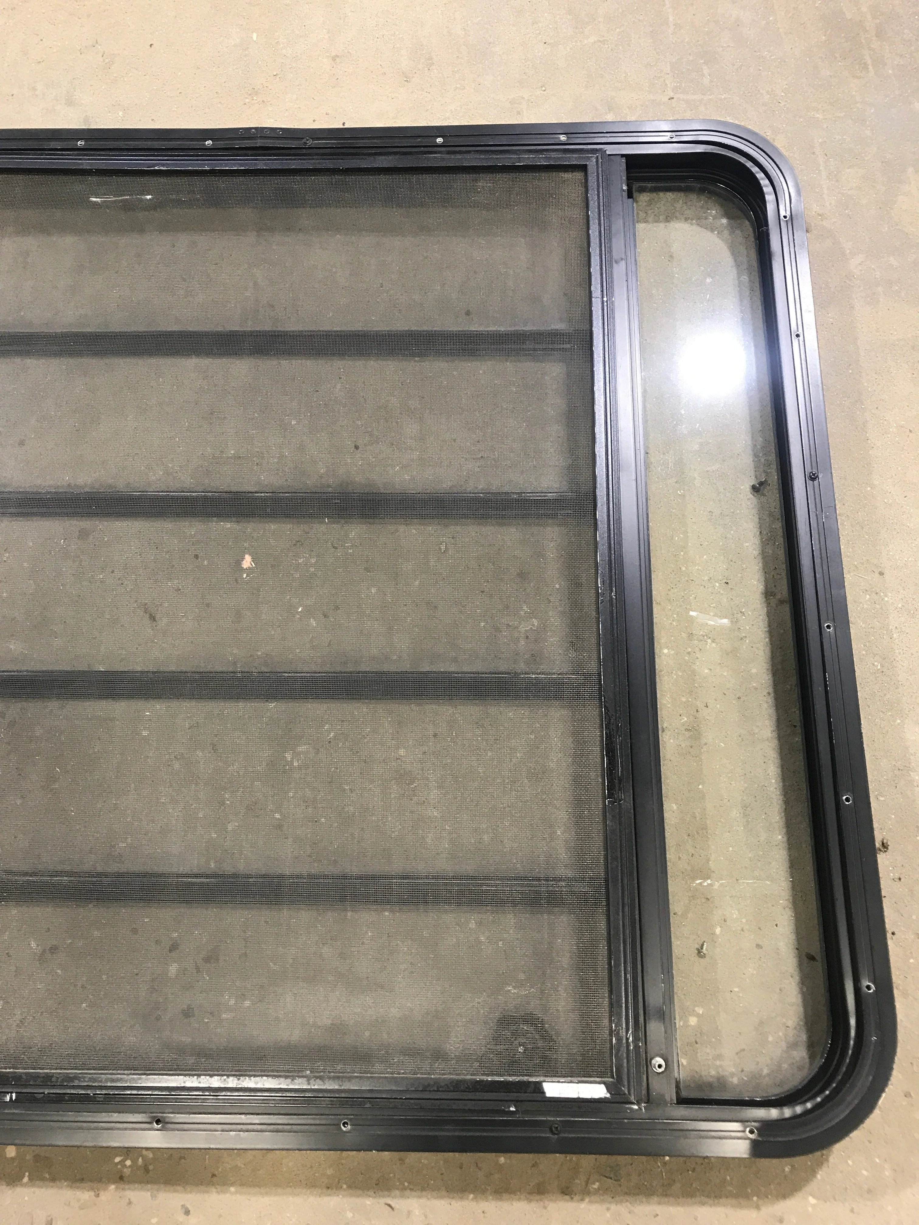 Used Black Radius Opening Window : 45 1/2" W x 35 3/4" H x 2" D - Image 7