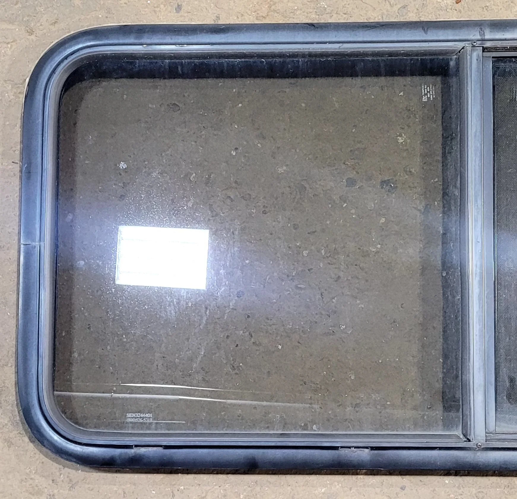 Used Black Radius Opening Window : 45 1/4" W x 21 1/2" H x 1 7/8" D - Image 3