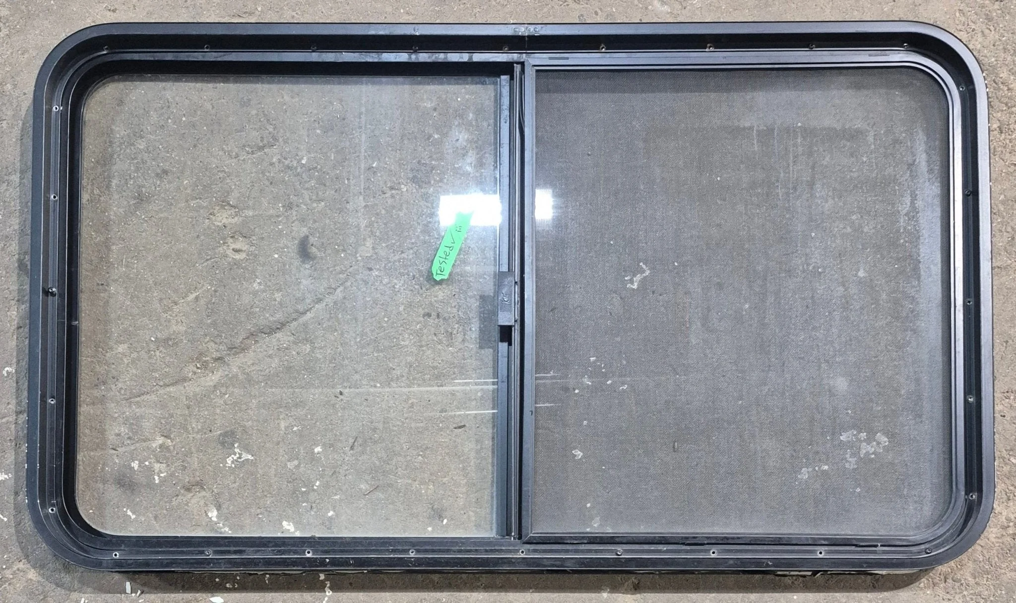 Used Black Radius Opening Window : 45 1/4" W x 25 1/4" H x 1 7/8" D - Image 4