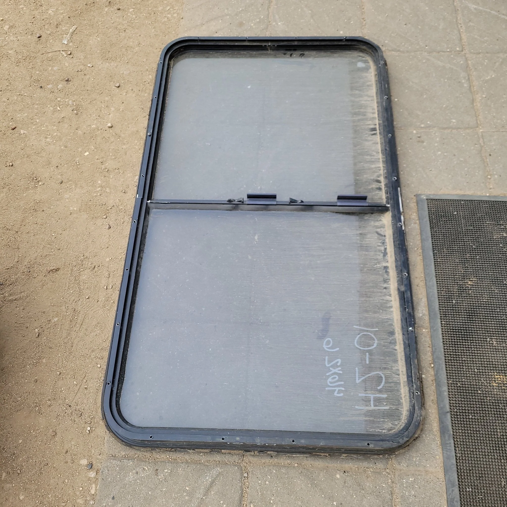 Used Black Radius Opening Window : 46 X 26 X 2" D - Image 3