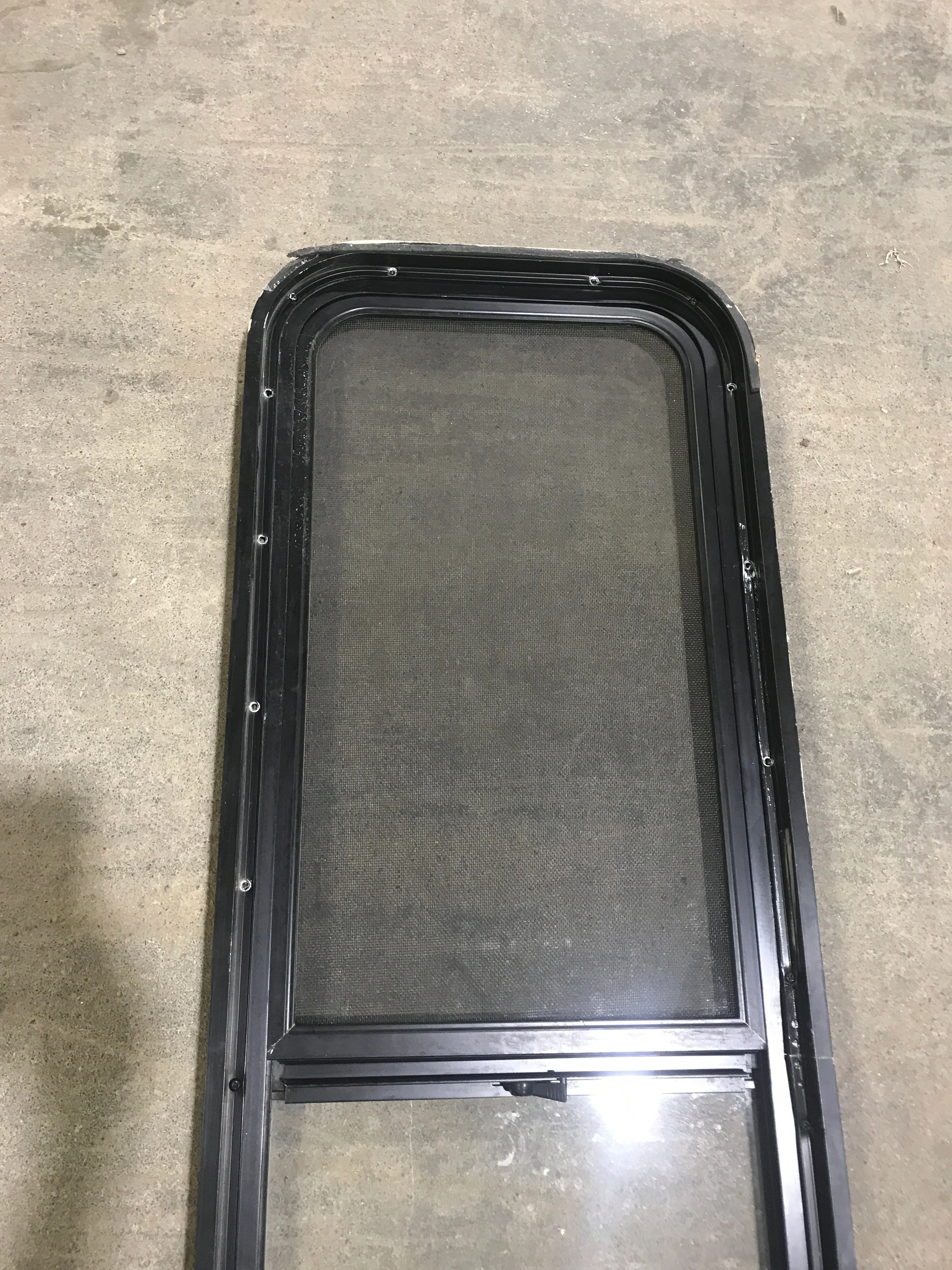 Used Black Radius Opening Window : 47 1/2" W x 14 1/2" H x 2" D - Image 7