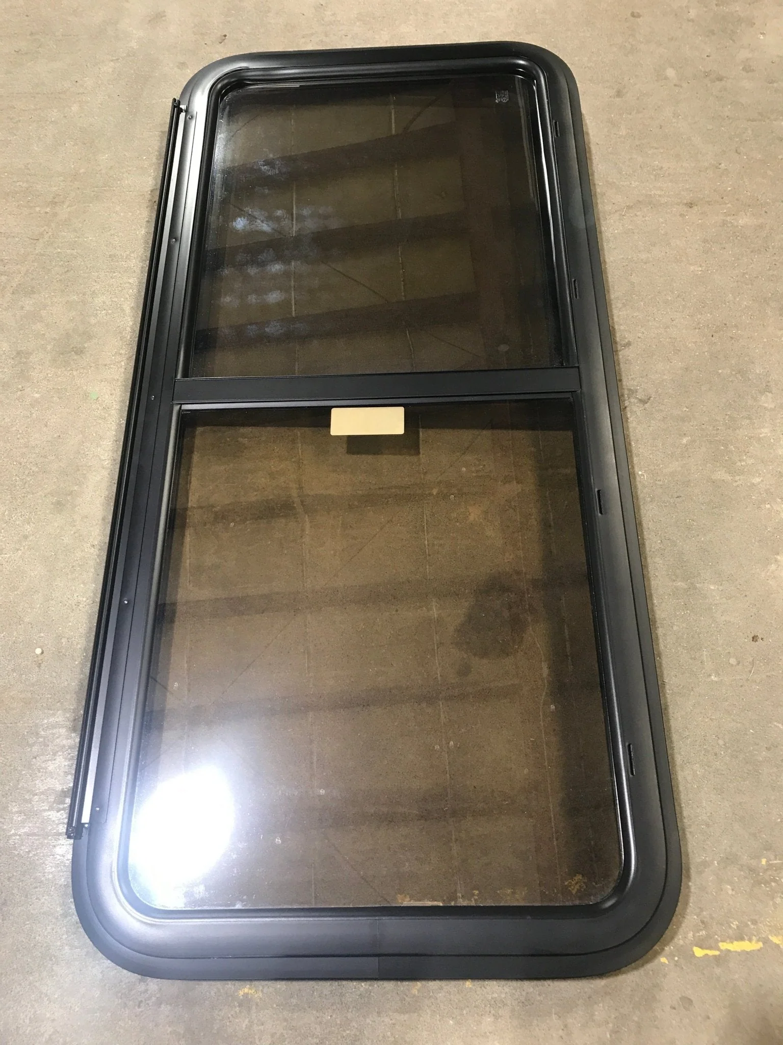Used Black Radius Opening Window : 47 1/2" W x 21 1/2" H x 1 1/2" D - Image 3