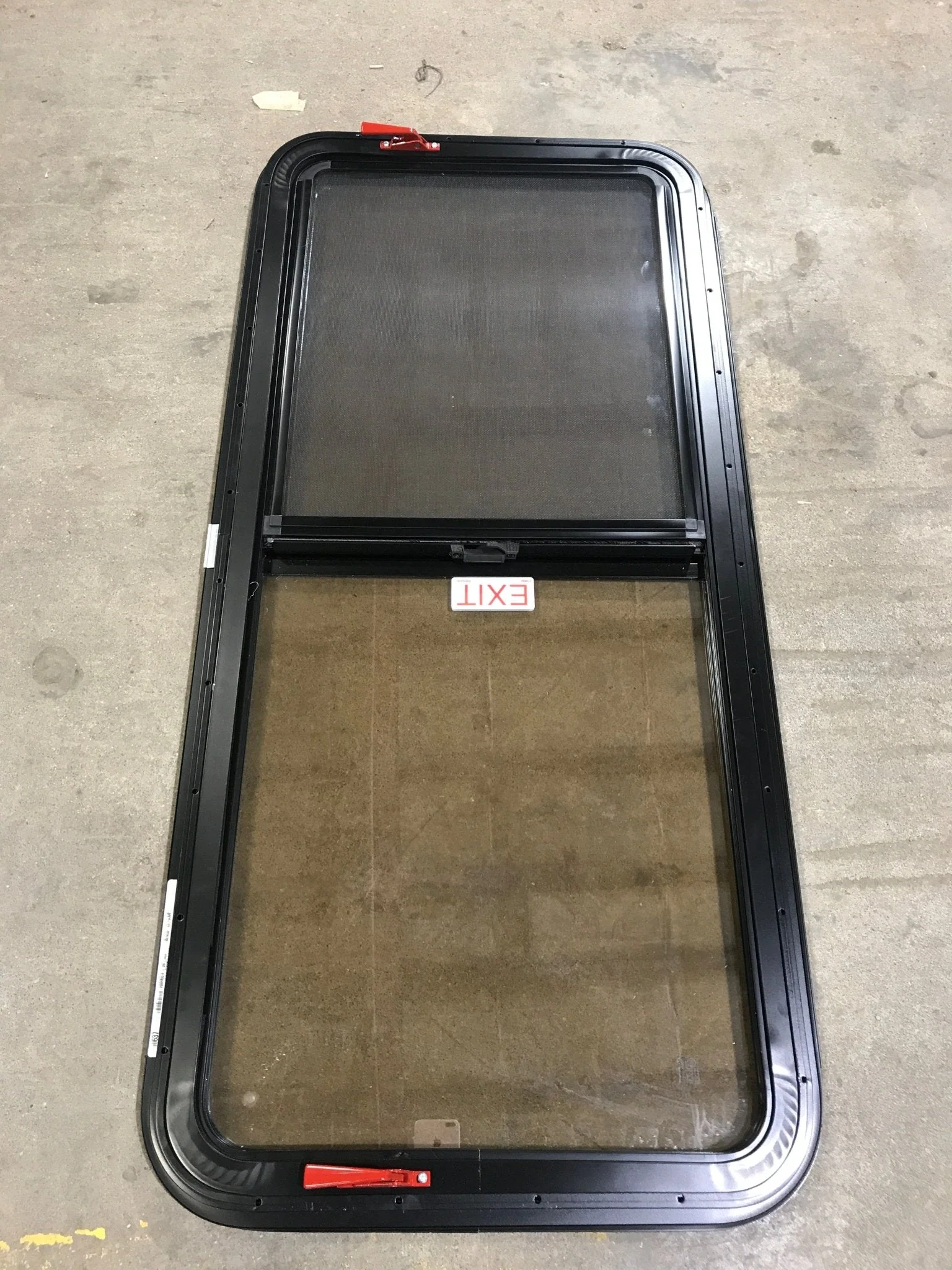 Used Black Radius Opening Window : 47 1/2" W x 21 1/2" H x 1 1/2" D - Image 6