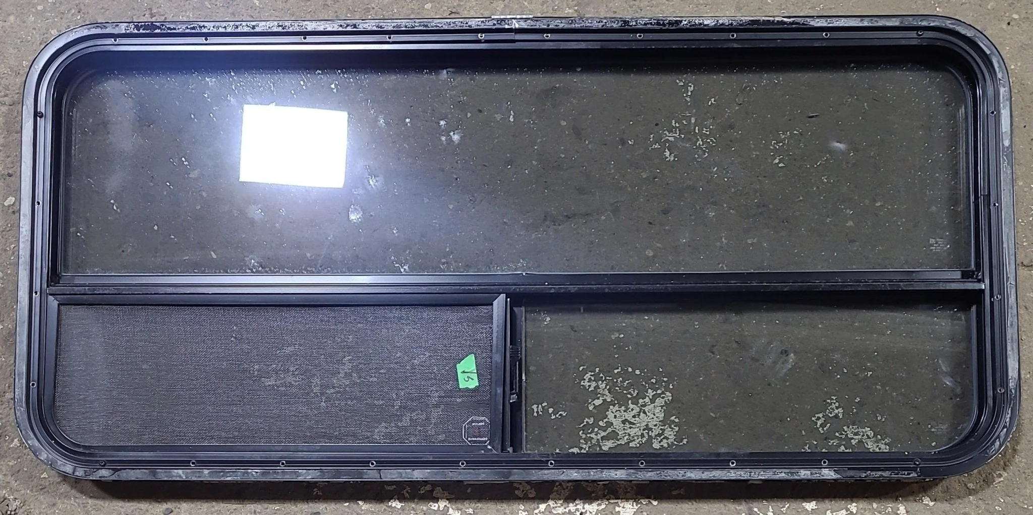 Used Black Radius Opening Window : 47 1/2" W x 21 1/2" H x 1 3/4" D - Image 6