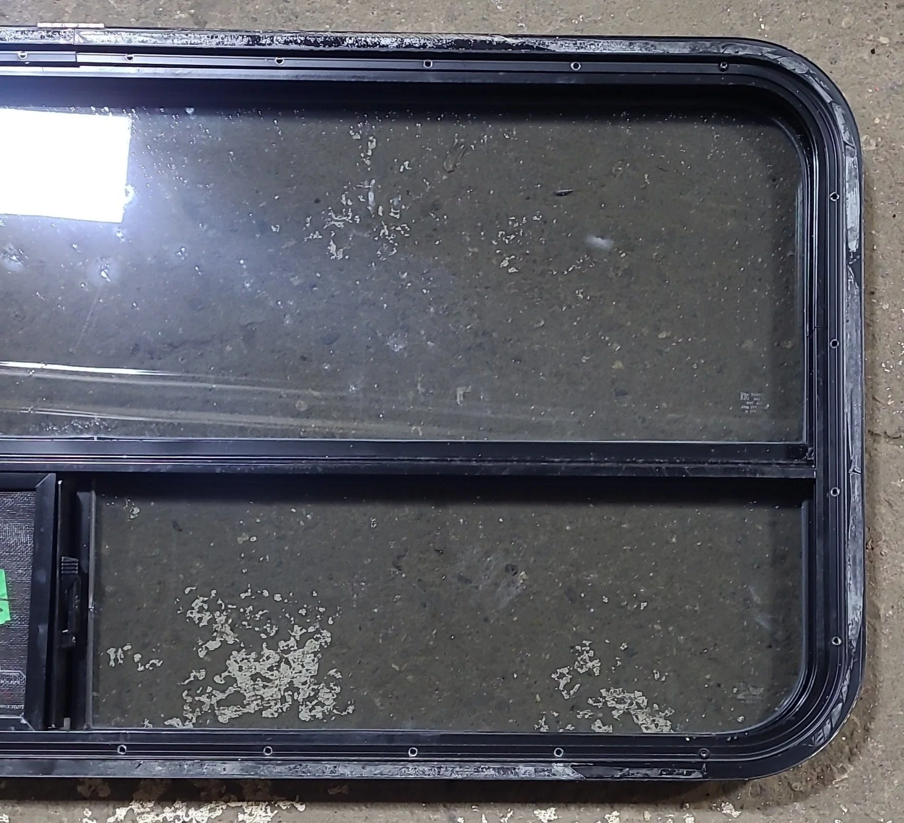 Used Black Radius Opening Window : 47 1/2" W x 21 1/2" H x 1 3/4" D - Image 8