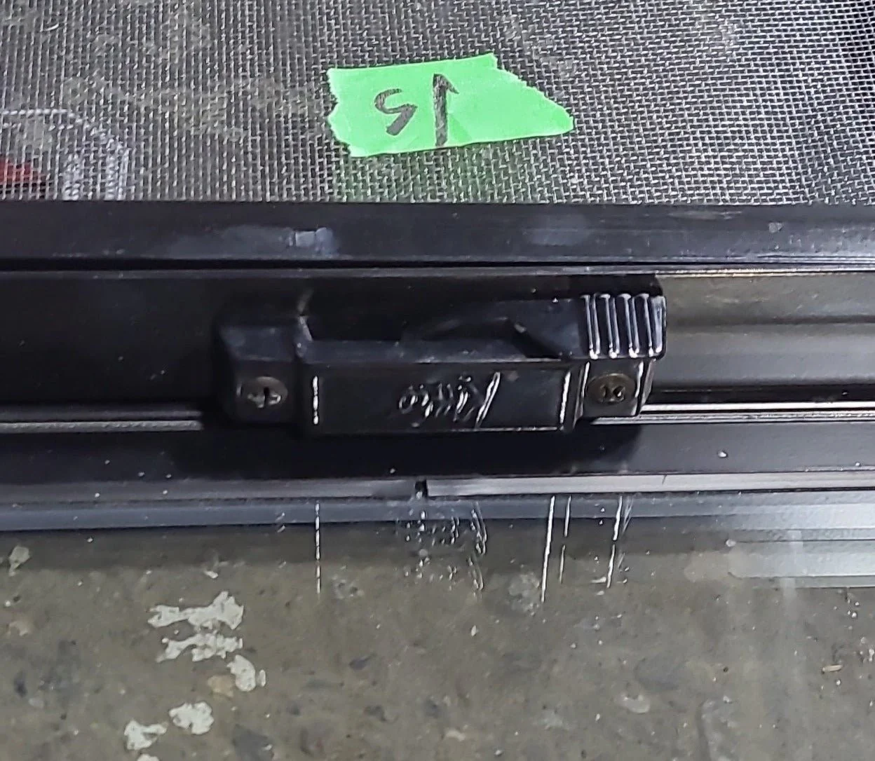 Used Black Radius Opening Window : 47 1/2" W x 21 1/2" H x 1 3/4" D - Image 9