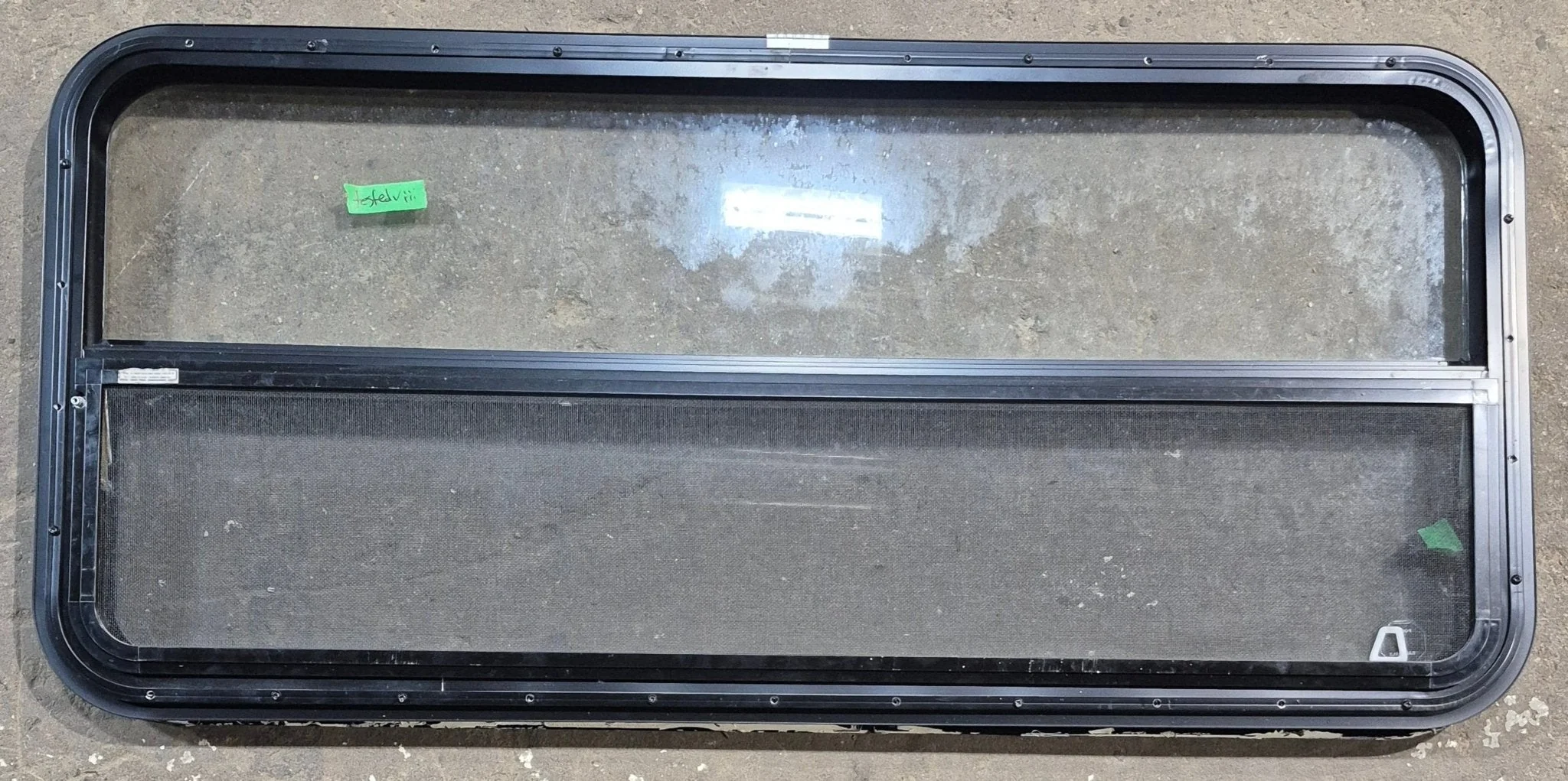 Used Black Radius Opening Window : 47 1/2" W x 21 1/4" H x 1 1/4" D - Image 5